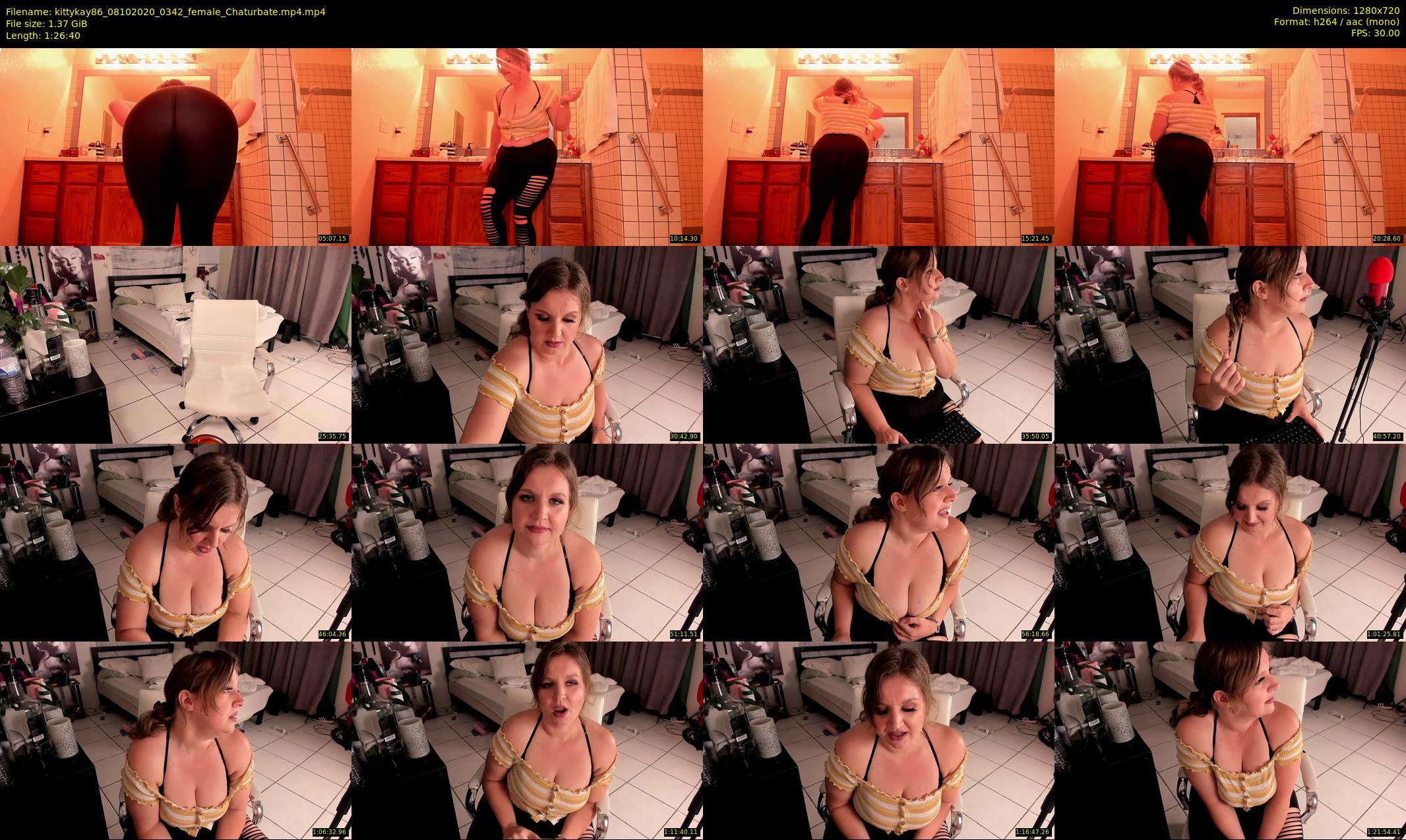 kittykay86 — 87 minute Chaturbate female cam show recording, 720p, Oct 8, 2020