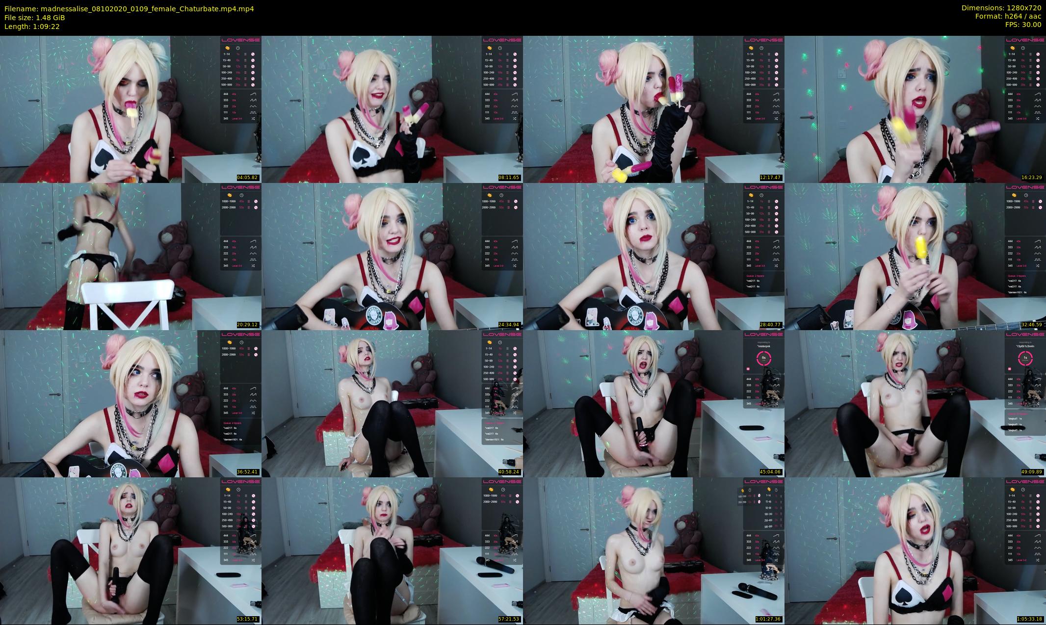 madnessalise — 70 minute Chaturbate female cam show recording, 720p, Oct 8, 2020