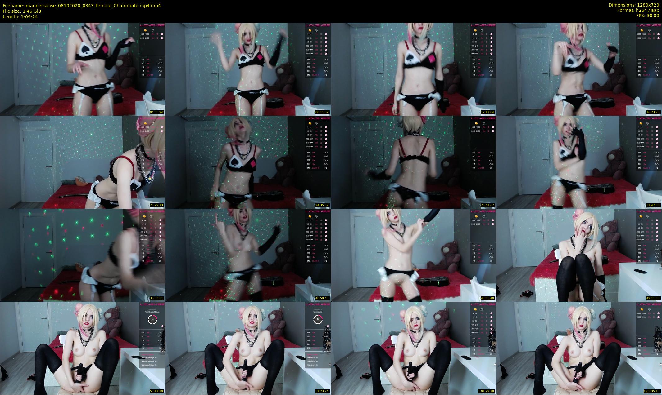 madnessalise — 70 minute Chaturbate female cam show recording, 720p, Oct 8, 2020
