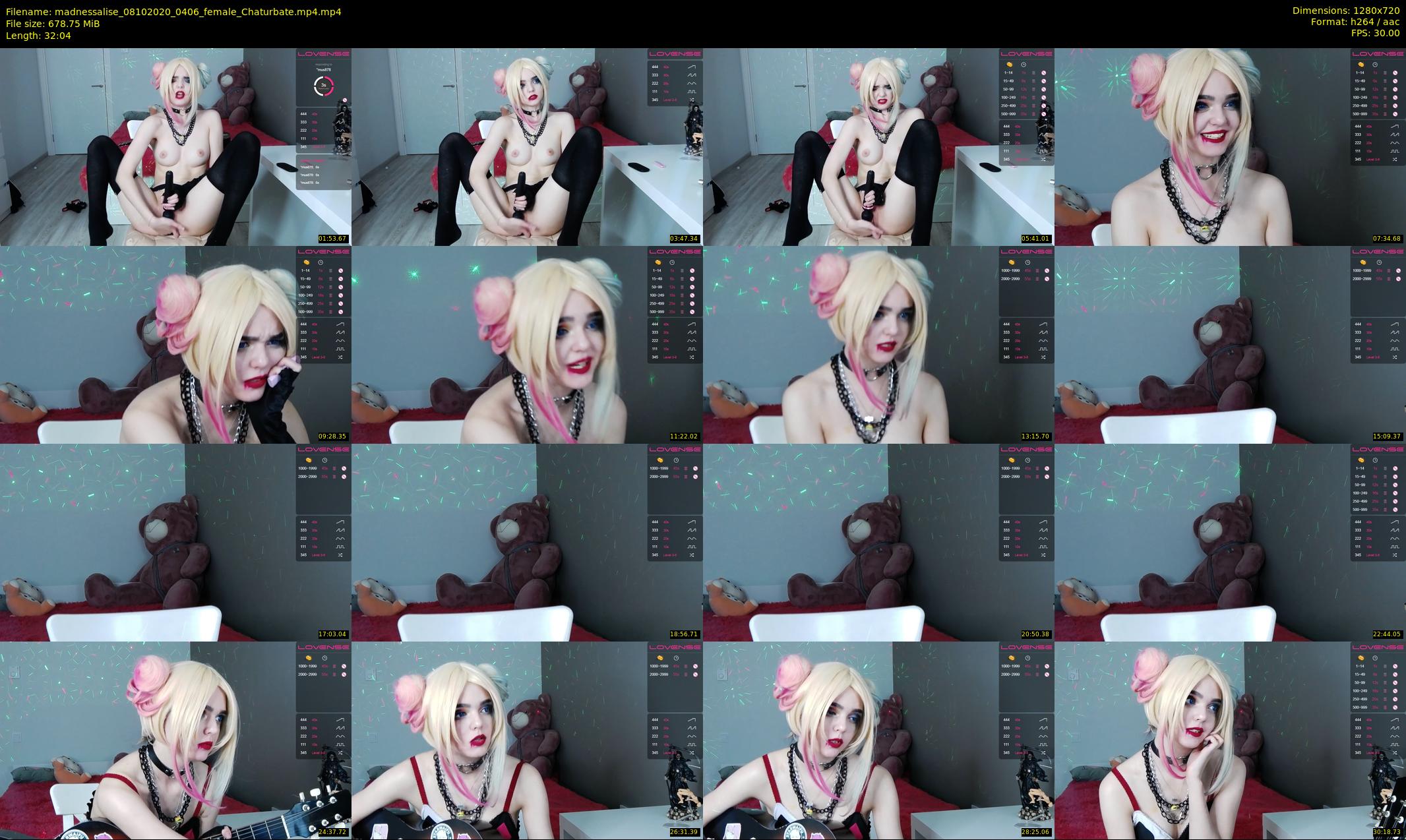 madnessalise — 33 minute Chaturbate female cam show recording, 720p, Oct 8, 2020