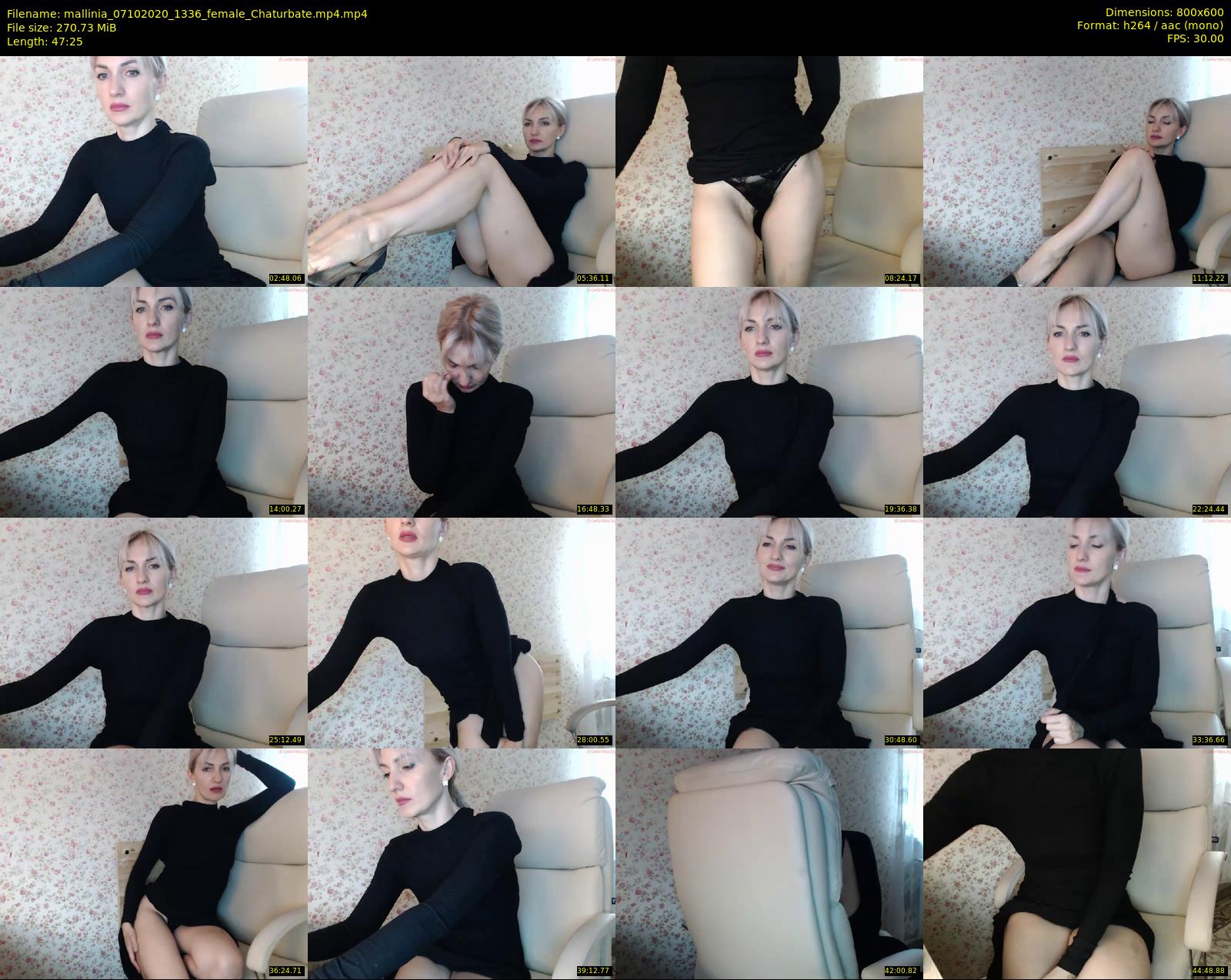 mallinia — 48 minute Chaturbate female cam show recording, 480p, Oct 7, 2020