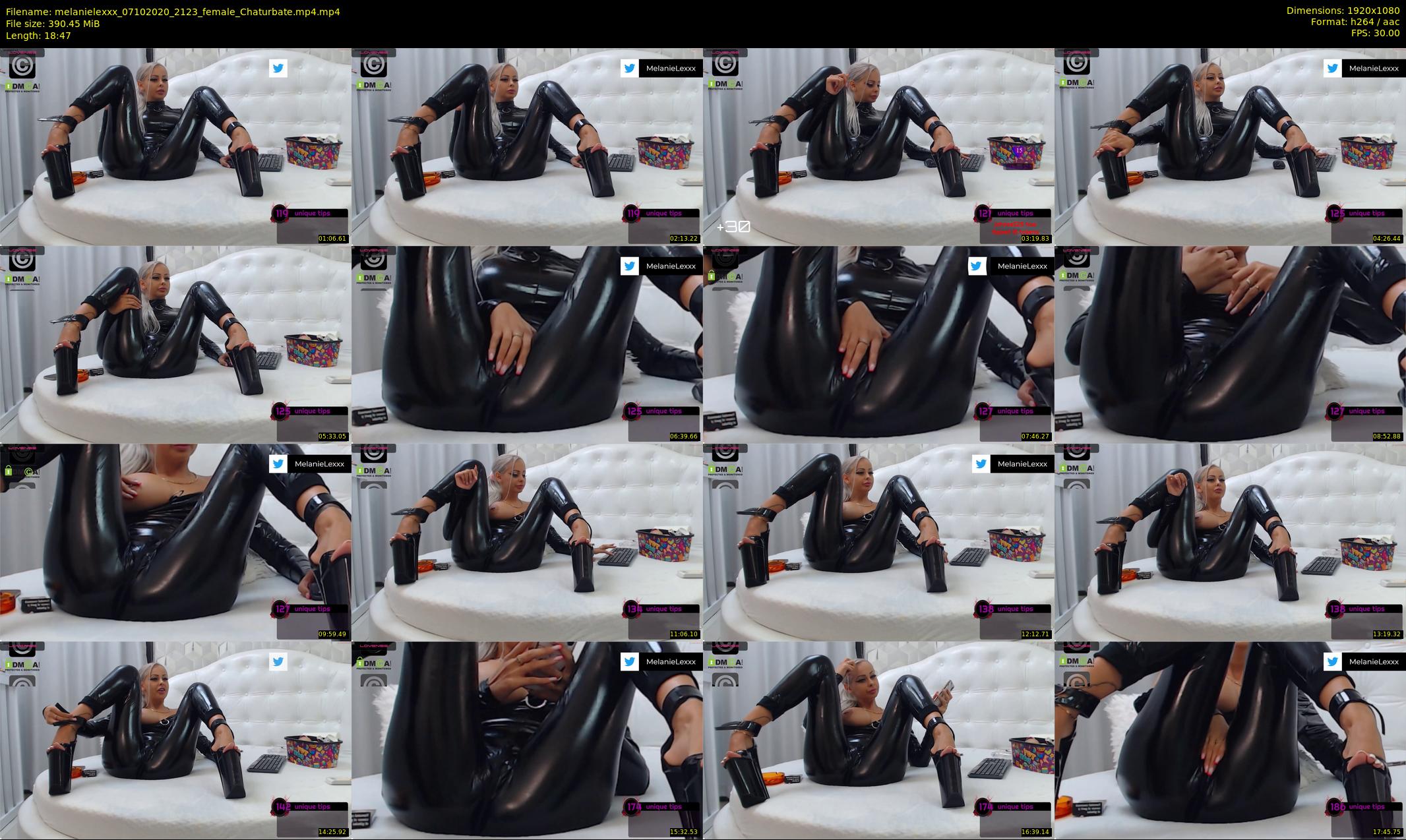 melanielexxx — 19 minute Chaturbate female cam show recording, 1080p, Oct 7, 2020
