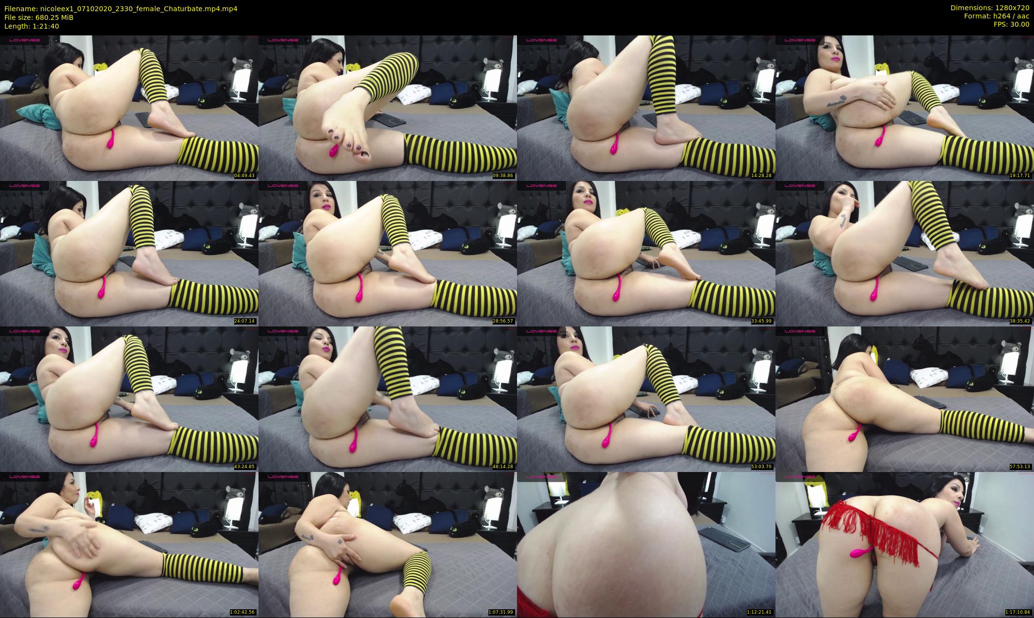 nicoleex1 — 82 minute Chaturbate female cam show recording, 720p, Oct 7, 2020