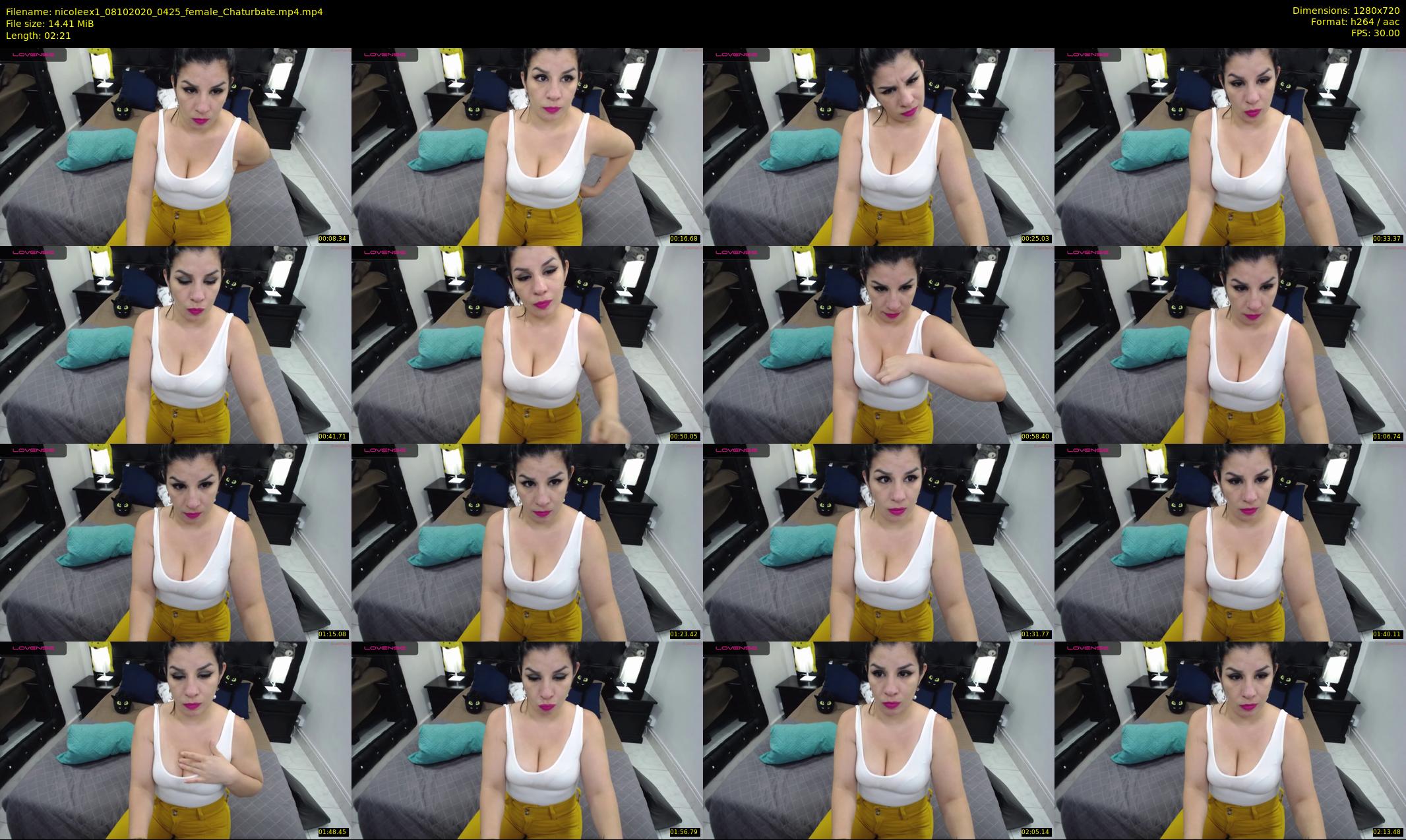 nicoleex1 — 3 minute Chaturbate female cam show recording, 720p, Oct 8, 2020