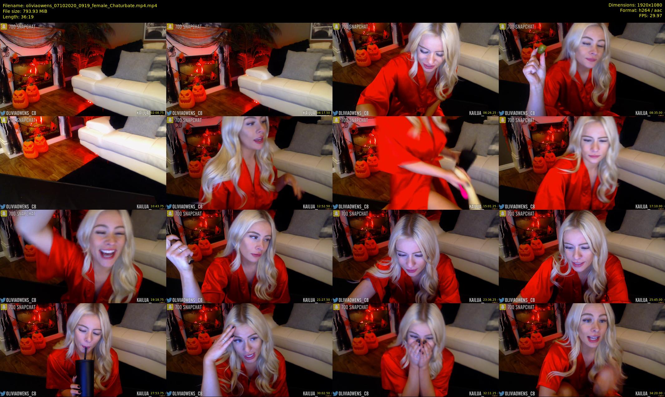 oliviaowens — 37 minute Chaturbate female cam show recording, 1080p, Oct 7, 2020