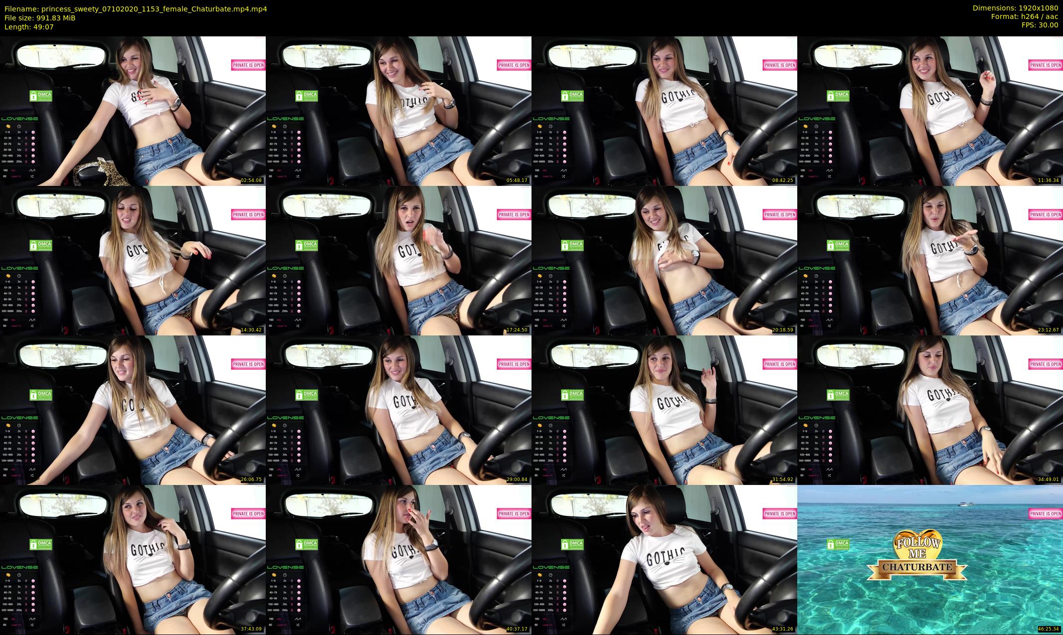 princess_sweety — 50 minute Chaturbate couple cam show recording, 1080p, Oct 7, 2020
