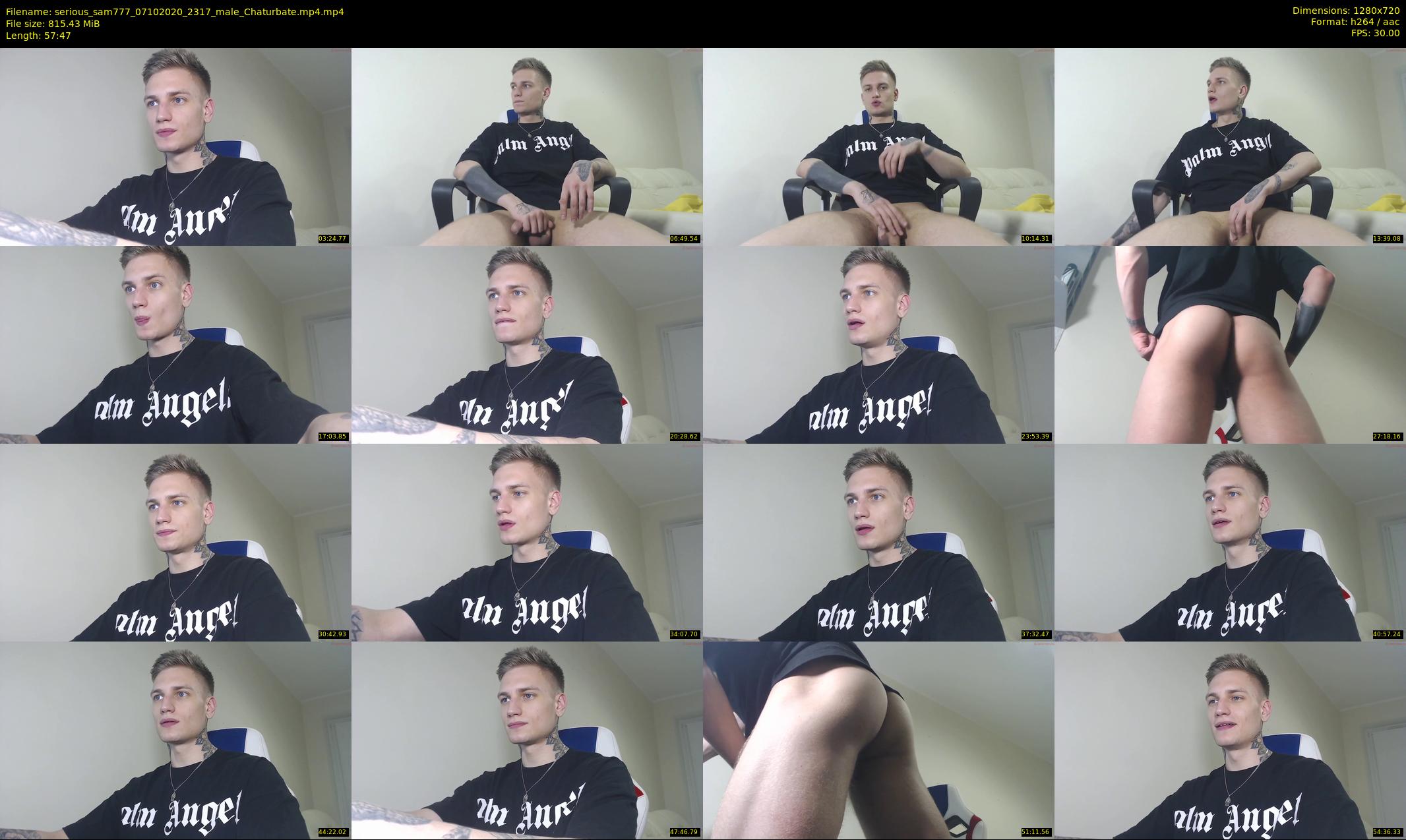 serious_sam777 — 58 minute Chaturbate male cam show recording, 720p, Oct 7, 2020