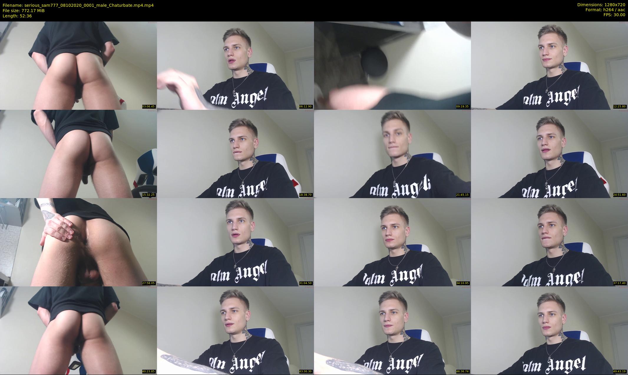serious_sam777 — 53 minute Chaturbate male cam show recording, 720p, Oct 8, 2020