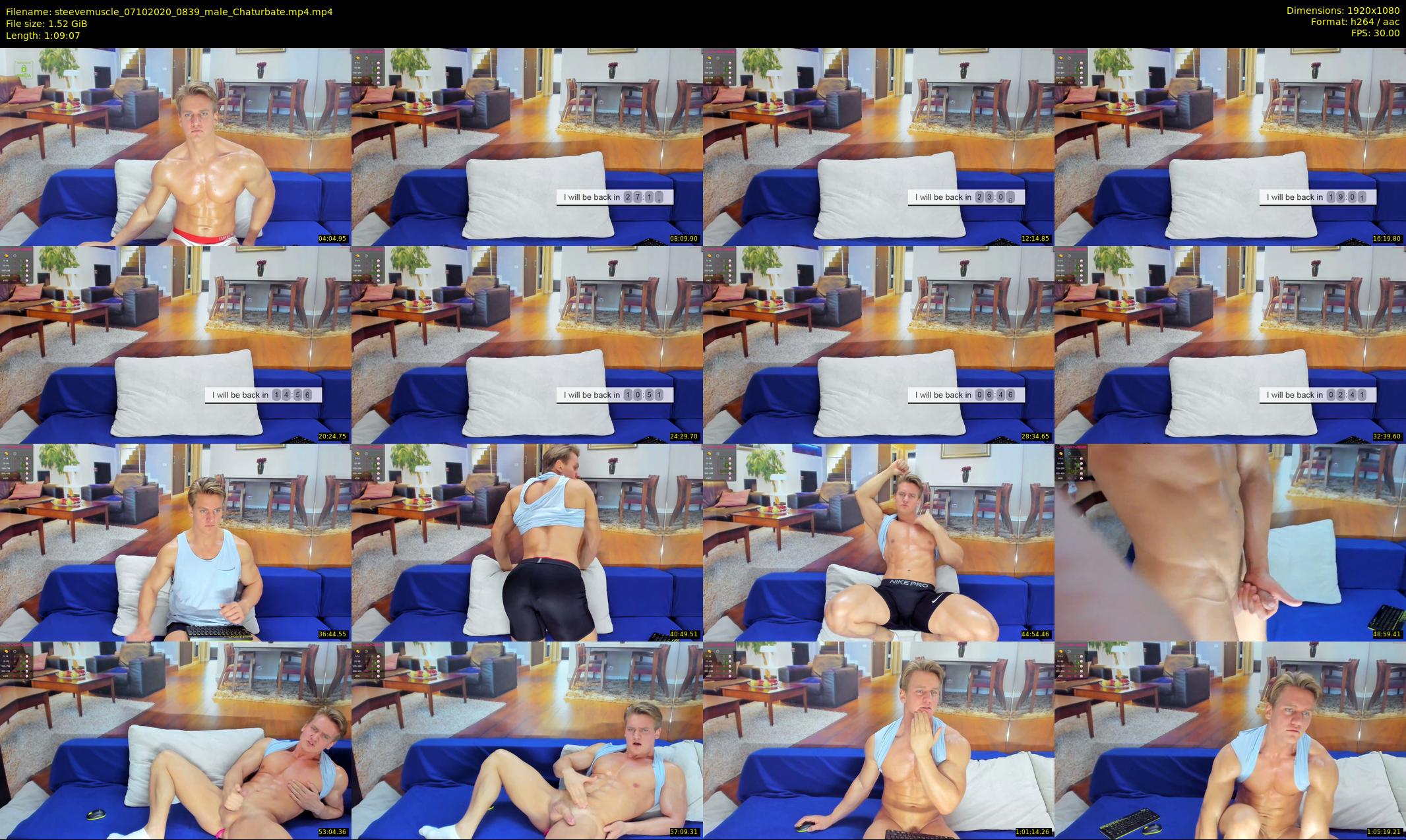 steevemuscle — 70 minute Chaturbate male cam show recording, 1080p, Oct 7, 2020