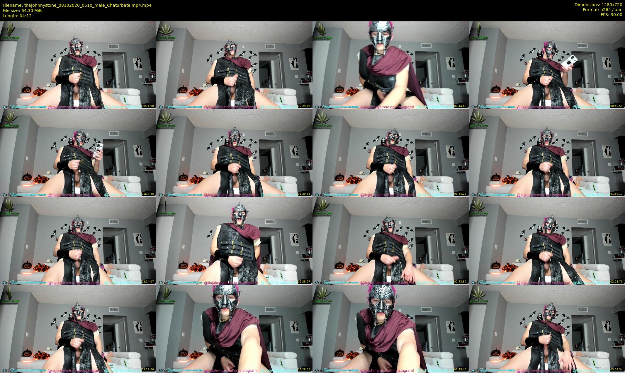 thejohnnystone — 5 minute Chaturbate male cam show recording, 720p, Oct 8, 2020