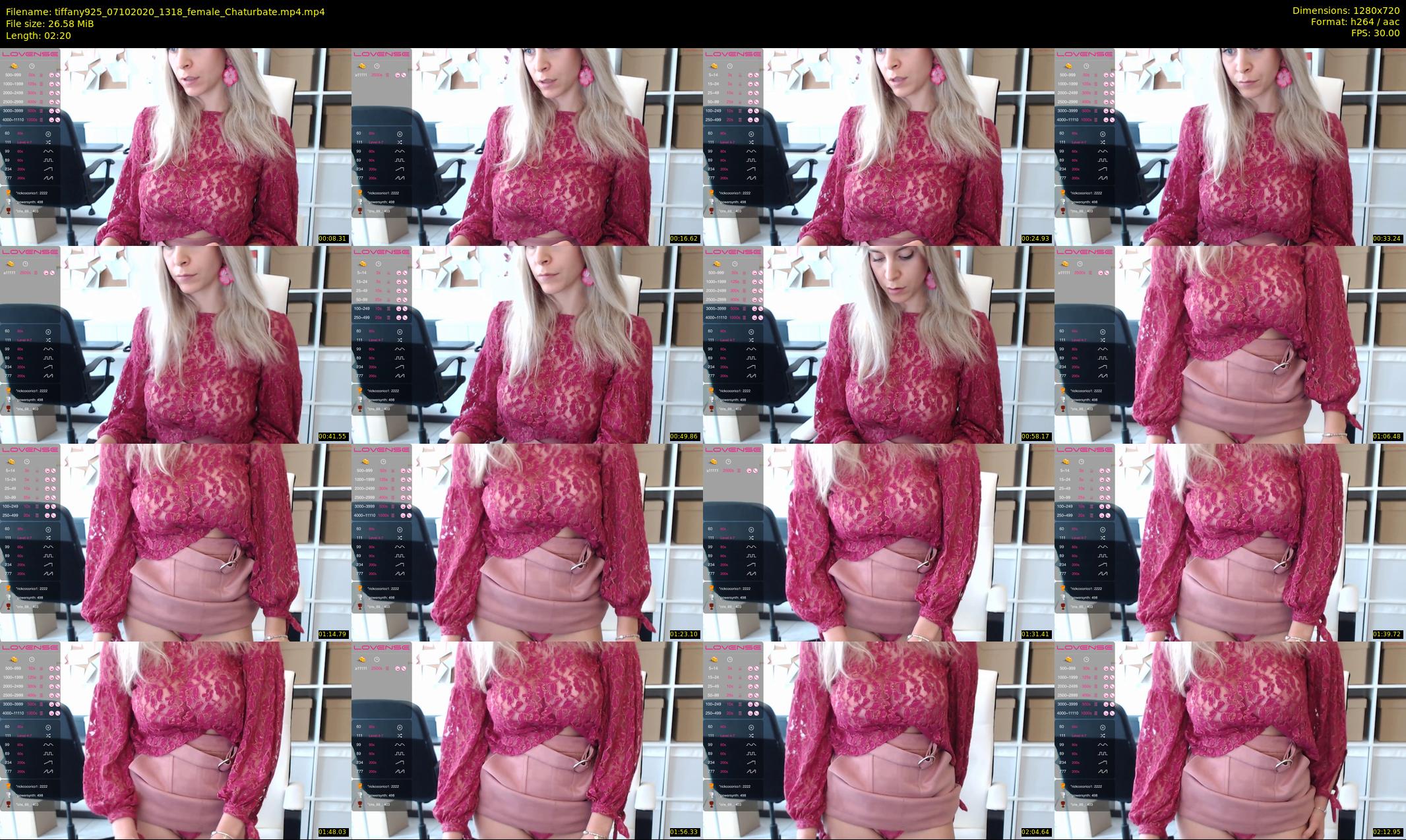 tiffany925 — 3 minute Chaturbate female cam show recording, 720p, Oct 7, 2020