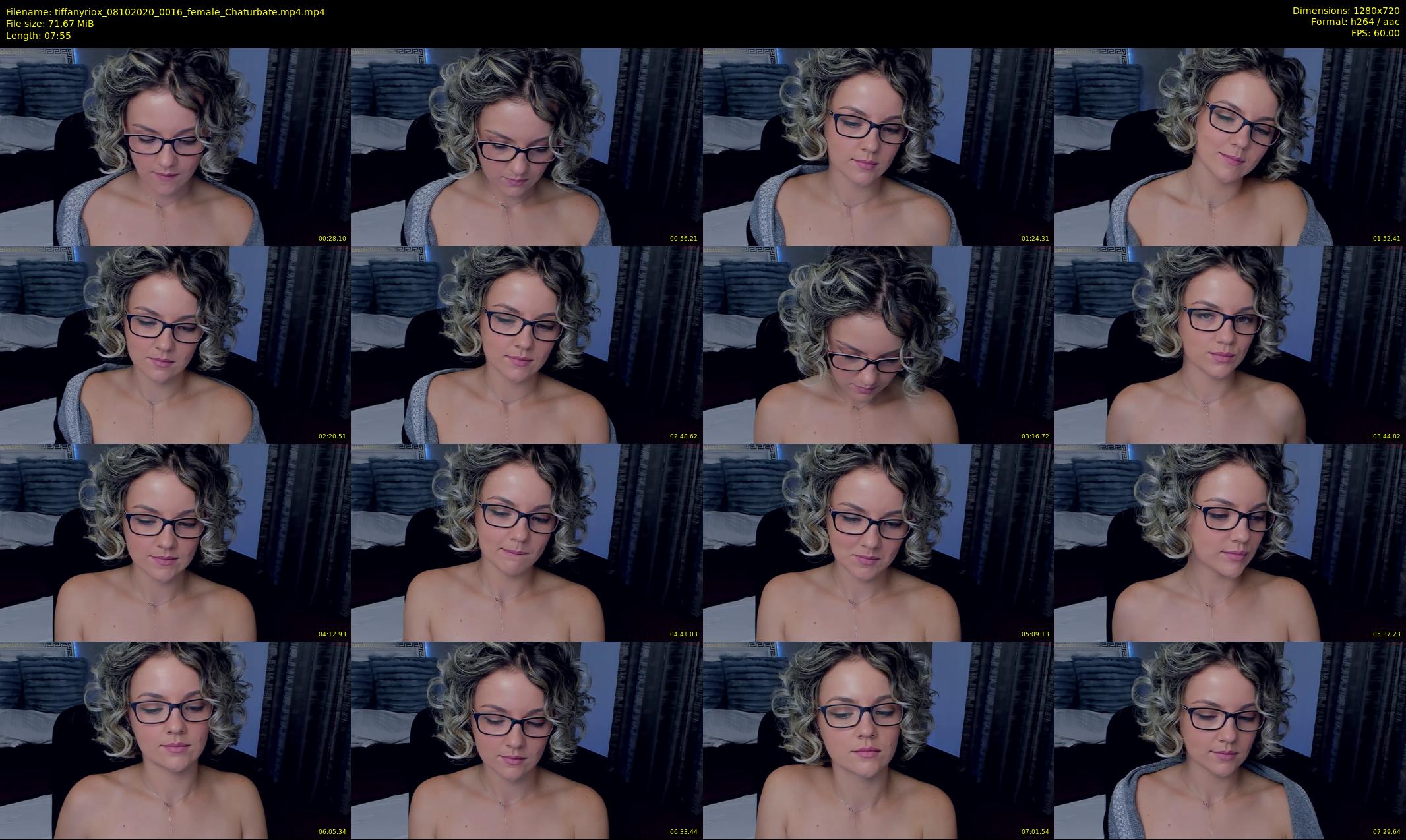 tiffanyriox — 8 minute Chaturbate female cam show recording, 720p, Oct 8, 2020