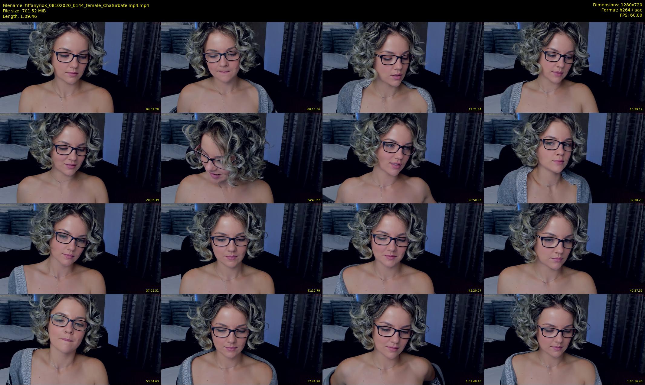 tiffanyriox — 70 minute Chaturbate female cam show recording, 720p, Oct 8, 2020