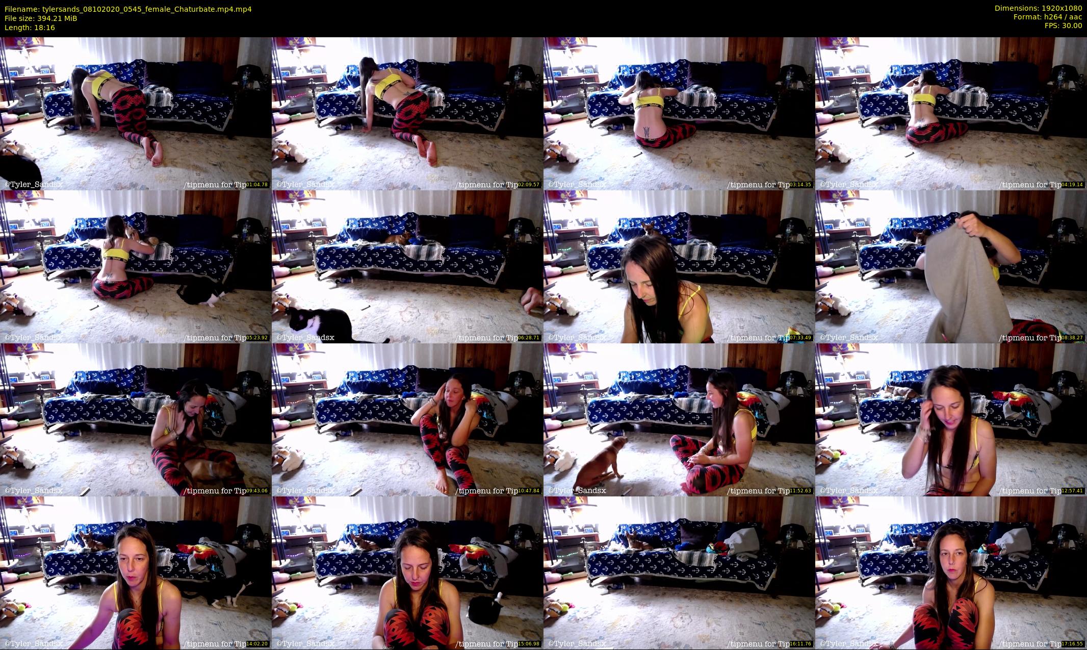 tylersands — 19 minute Chaturbate female cam show recording, 1080p, Oct 8, 2020