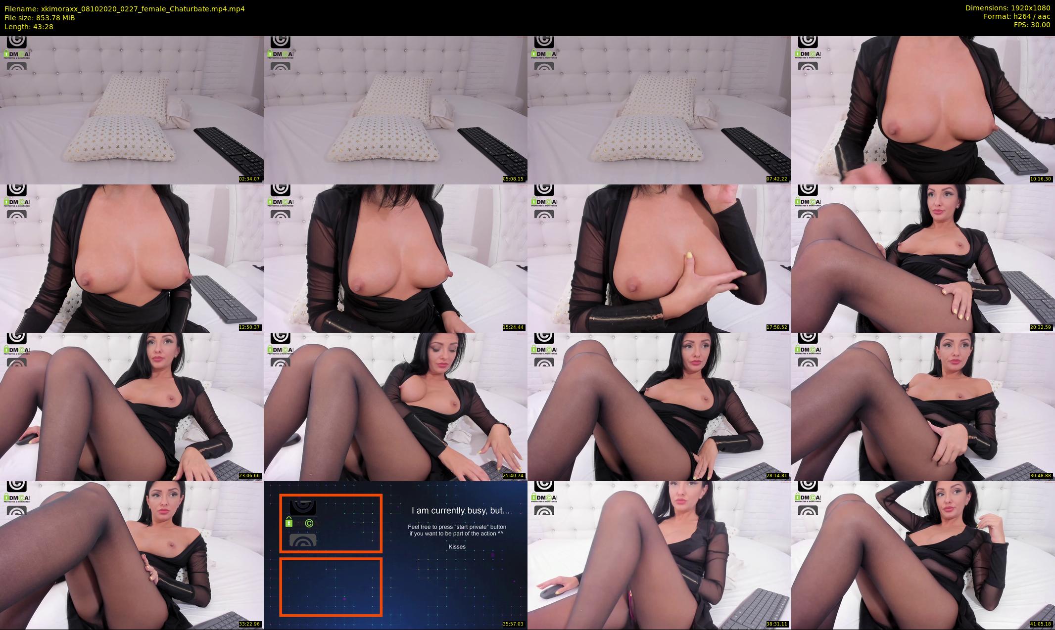 xkimoraxx — 44 minute Chaturbate female cam show recording, 1080p, Oct 8, 2020