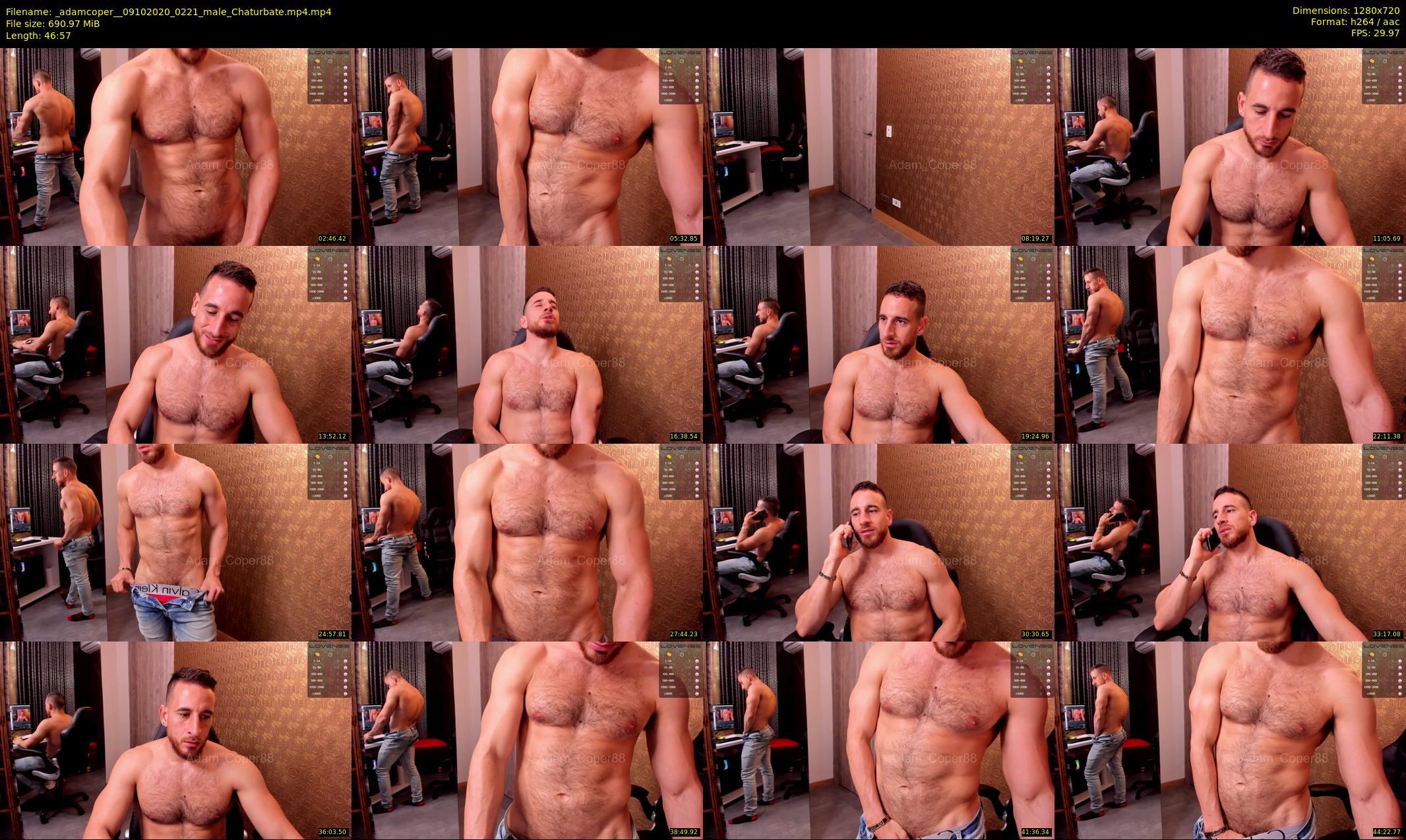 _adamcoper_ — 47 minute Chaturbate male cam show recording, 720p, Oct 9, 2020