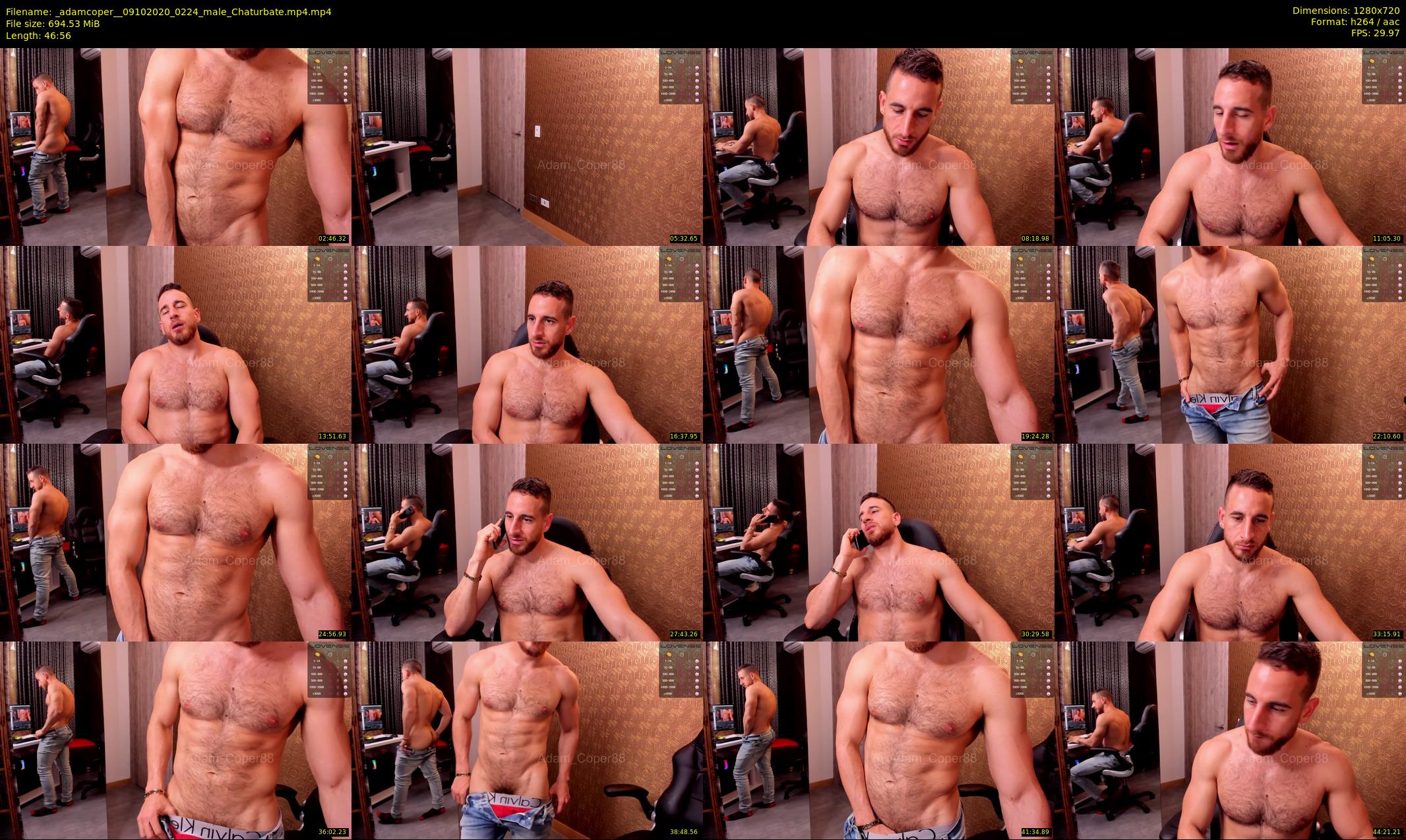 _adamcoper_ — 47 minute Chaturbate male cam show recording, 720p, Oct 9, 2020
