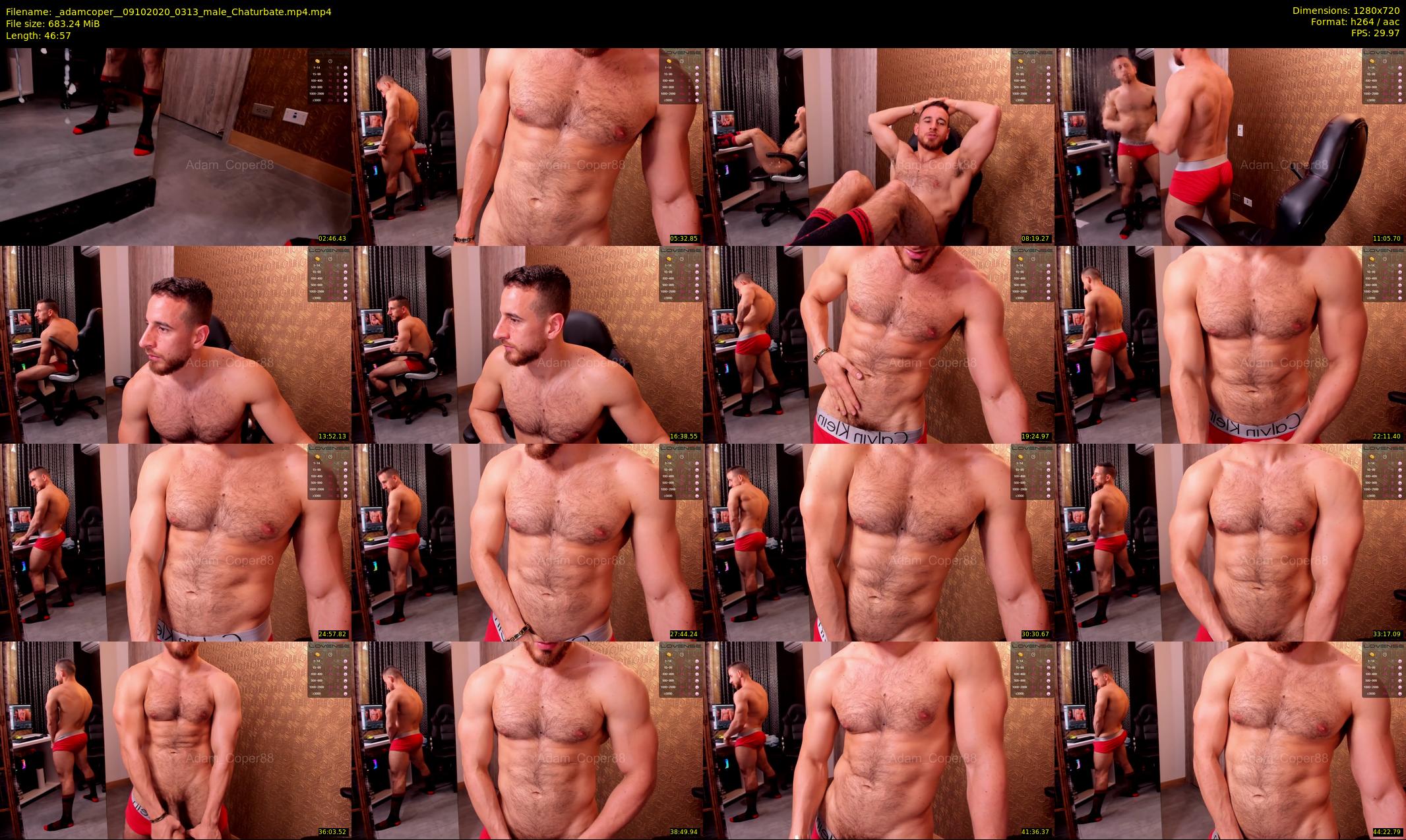 _adamcoper_ — 47 minute Chaturbate male cam show recording, 720p, Oct 9, 2020