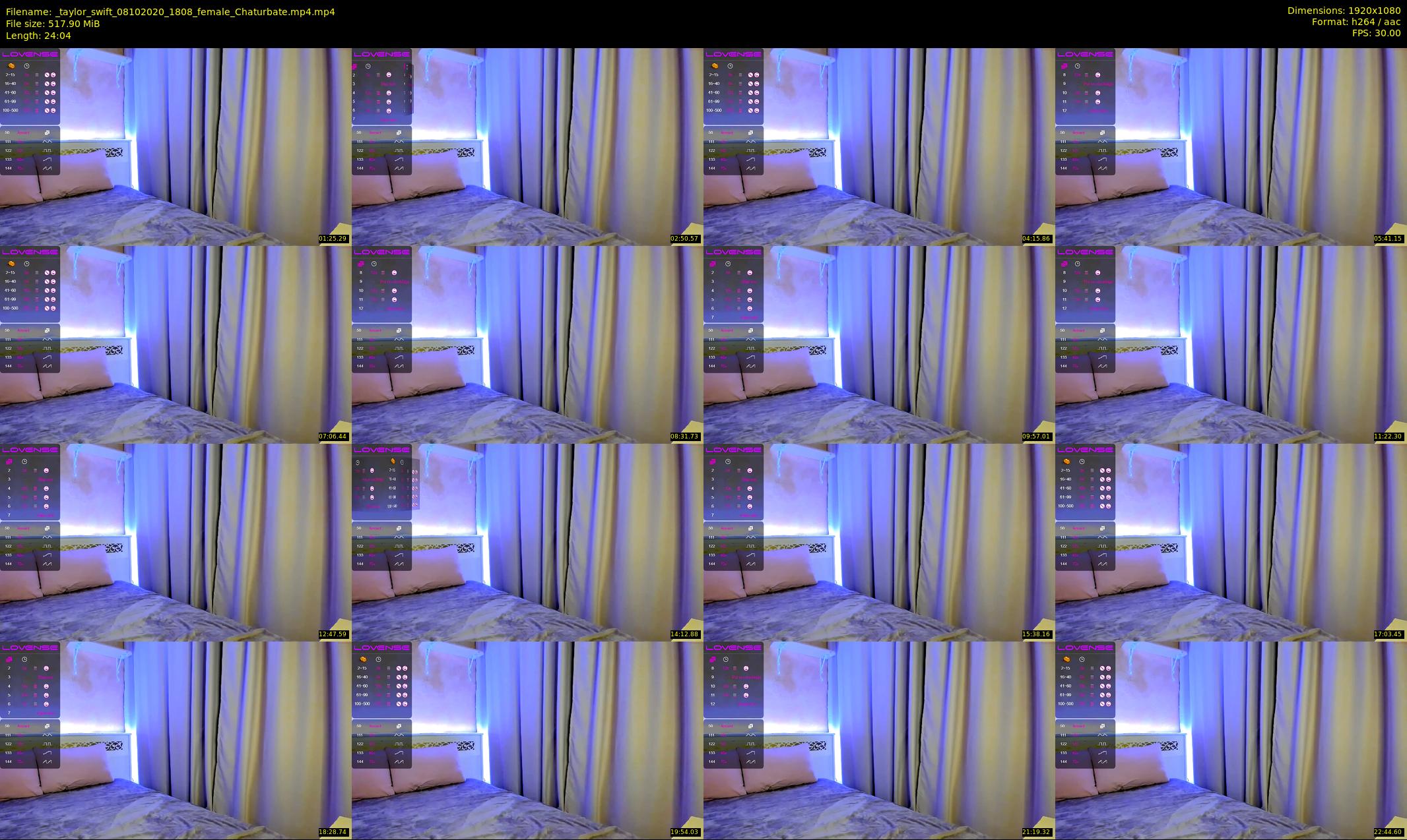 _taylor_swift — 25 minute Chaturbate female cam show recording, 1080p, Oct 8, 2020
