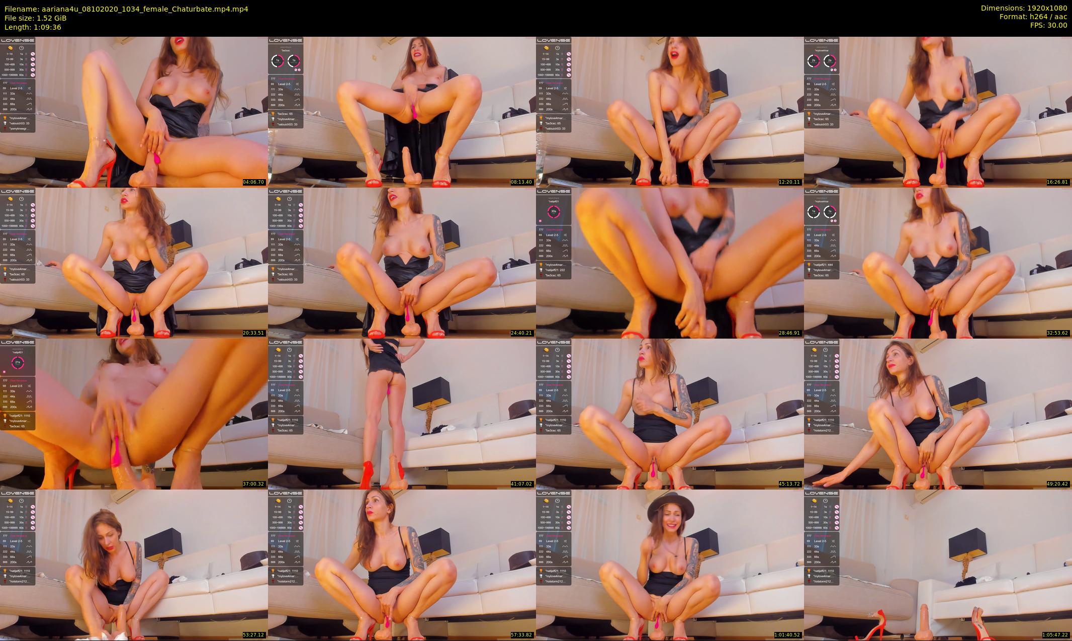 aariana4u — 70 minute Chaturbate female cam show recording, 1080p, Oct 8, 2020