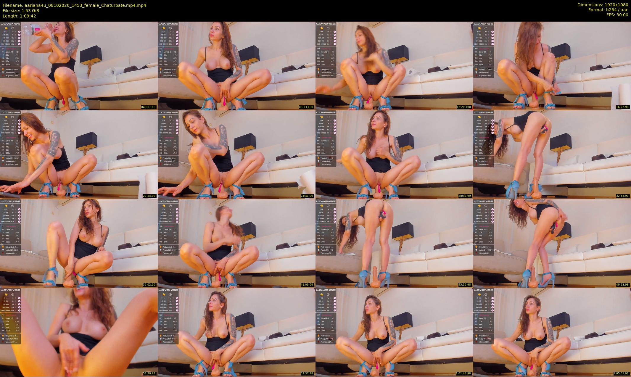 aariana4u — 70 minute Chaturbate female cam show recording, 1080p, Oct 8, 2020
