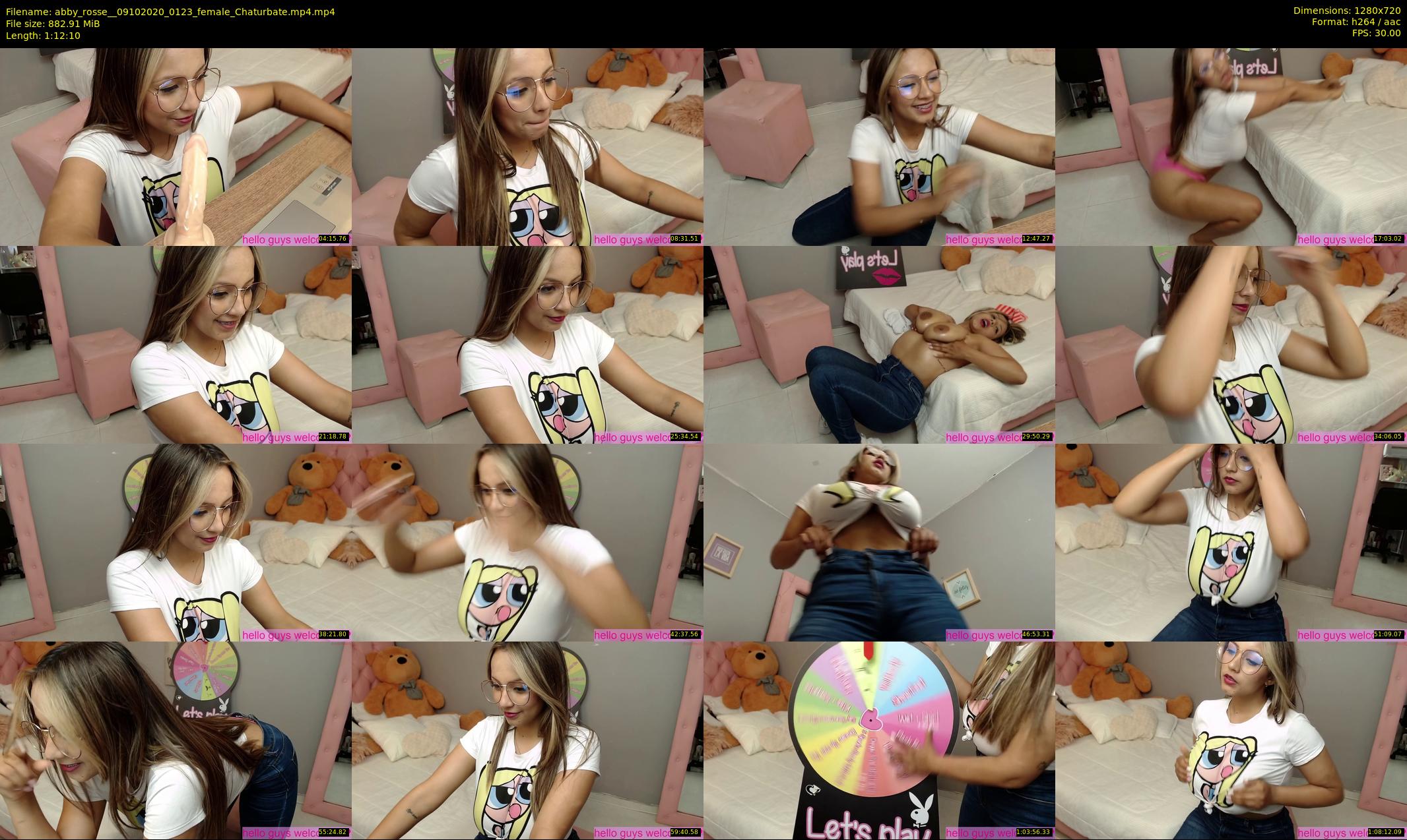 abby_rosse_ — 73 minute Chaturbate female cam show recording, 720p, Oct 9, 2020