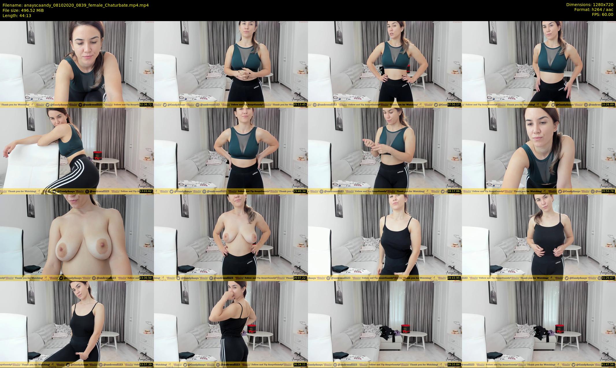 anayscaandy — 45 minute Chaturbate female cam show recording, 720p, Oct 8, 2020