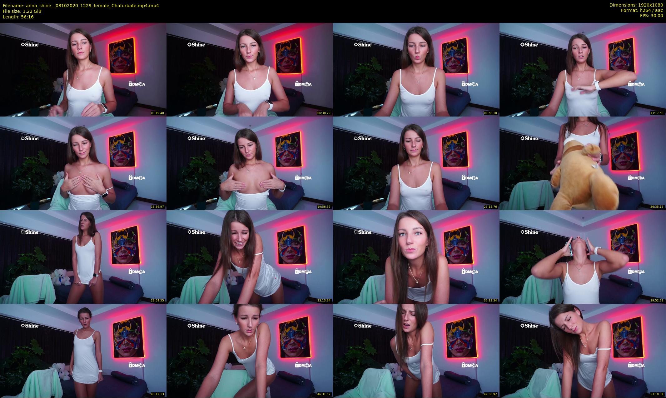 anna_shine_ — 57 minute Chaturbate female cam show recording, 1080p, Oct 8, 2020