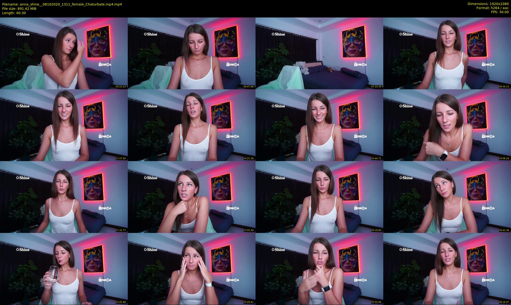 anna_shine_ — 41 minute Chaturbate female cam show recording, 1080p, Oct 8, 2020