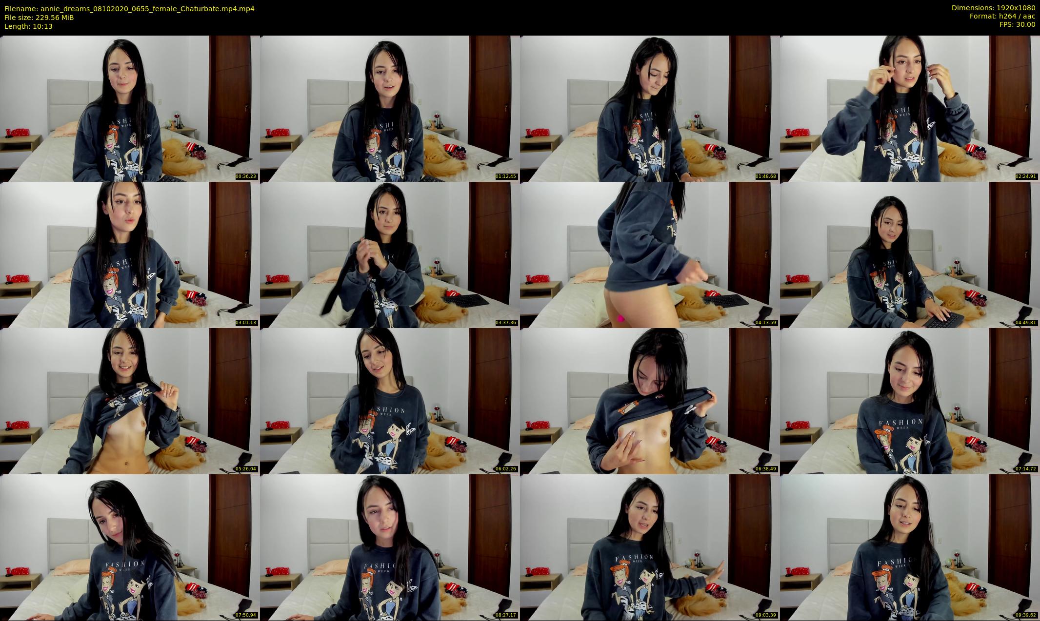 annie_dreams — 11 minute Chaturbate female cam show recording, 1080p, Oct 8, 2020