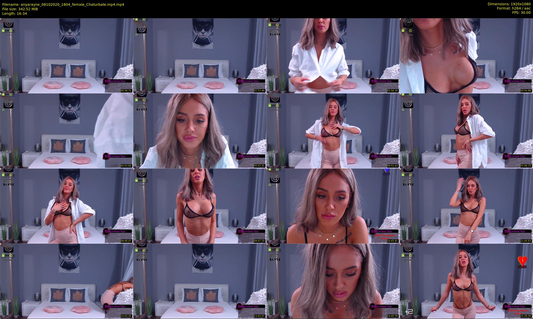 anyarayne — 17 minute Chaturbate female cam show recording, 1080p, Oct 8, 2020