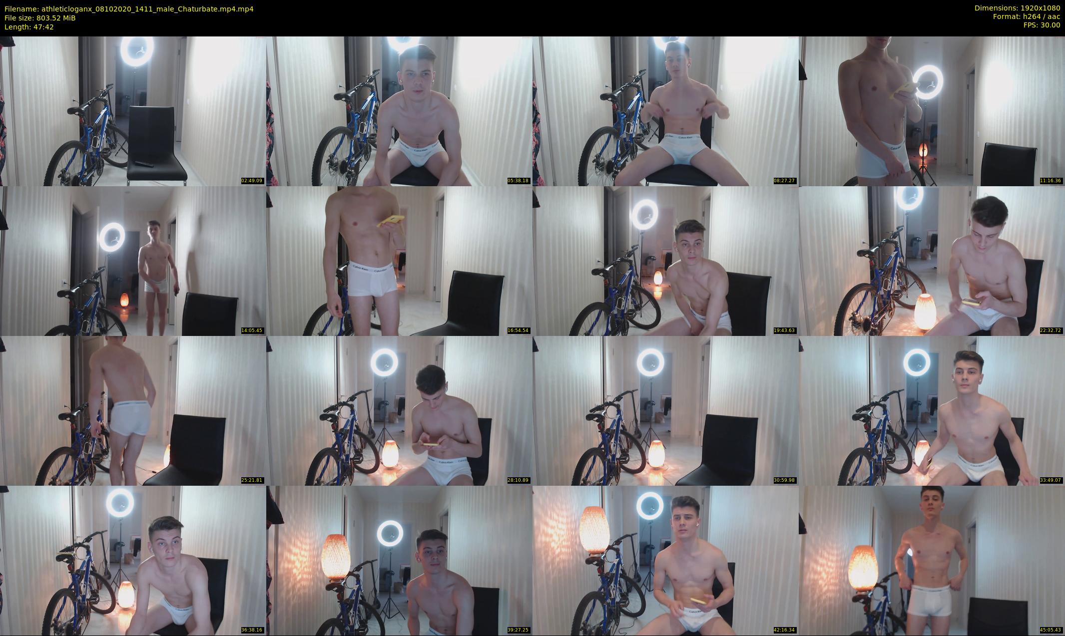 athleticloganx — 48 minute Chaturbate male cam show recording, 1080p, Oct 8, 2020