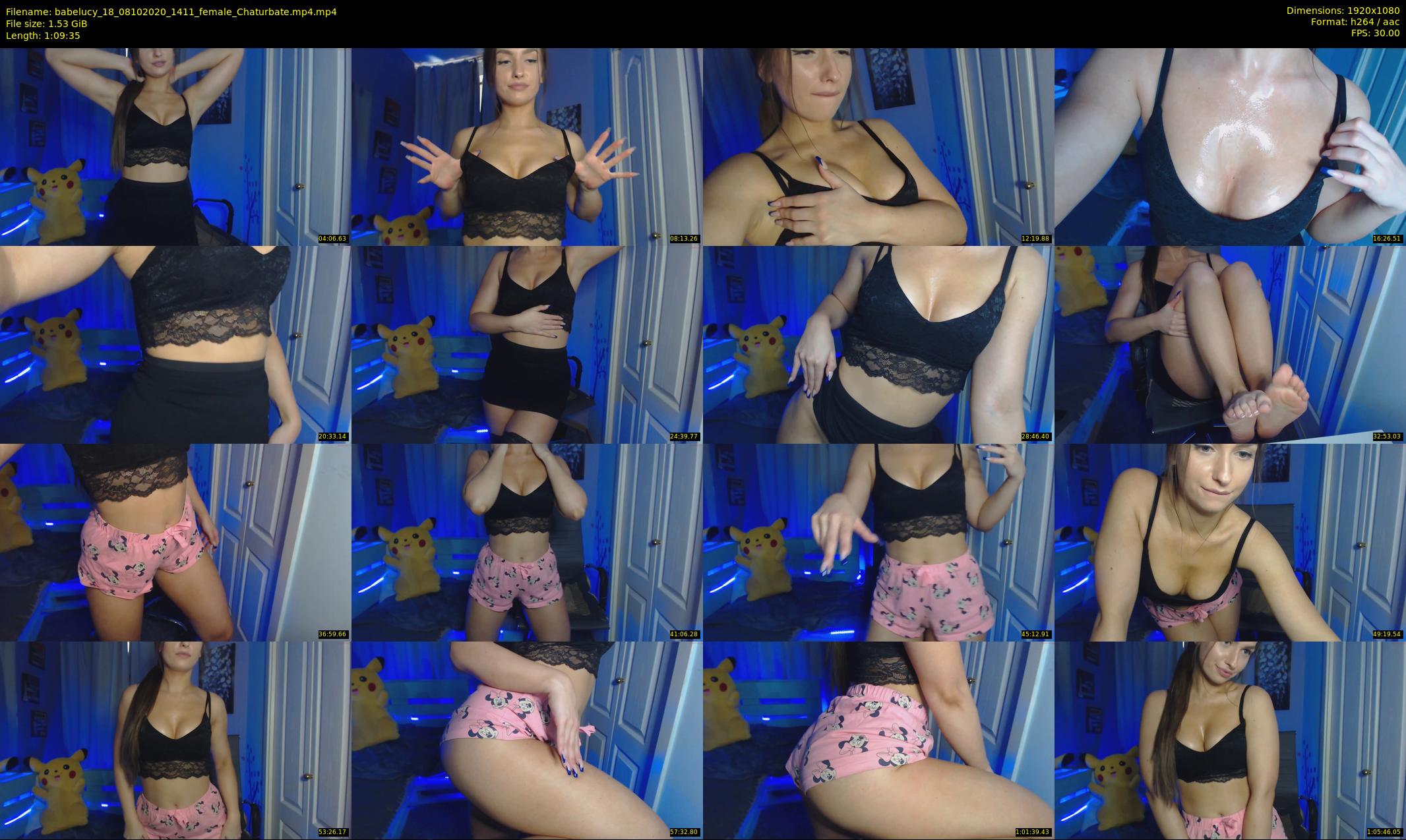 babelucy_18 — 70 minute Chaturbate female cam show recording, 1080p, Oct 8, 2020