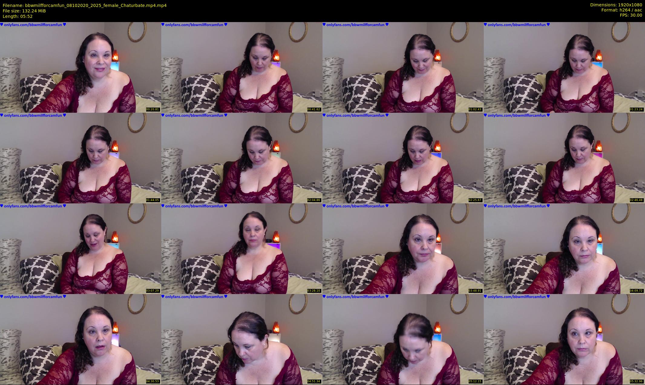 bbwmilfforcamfun — 6 minute Chaturbate female cam show recording, 1080p, Oct 8, 2020