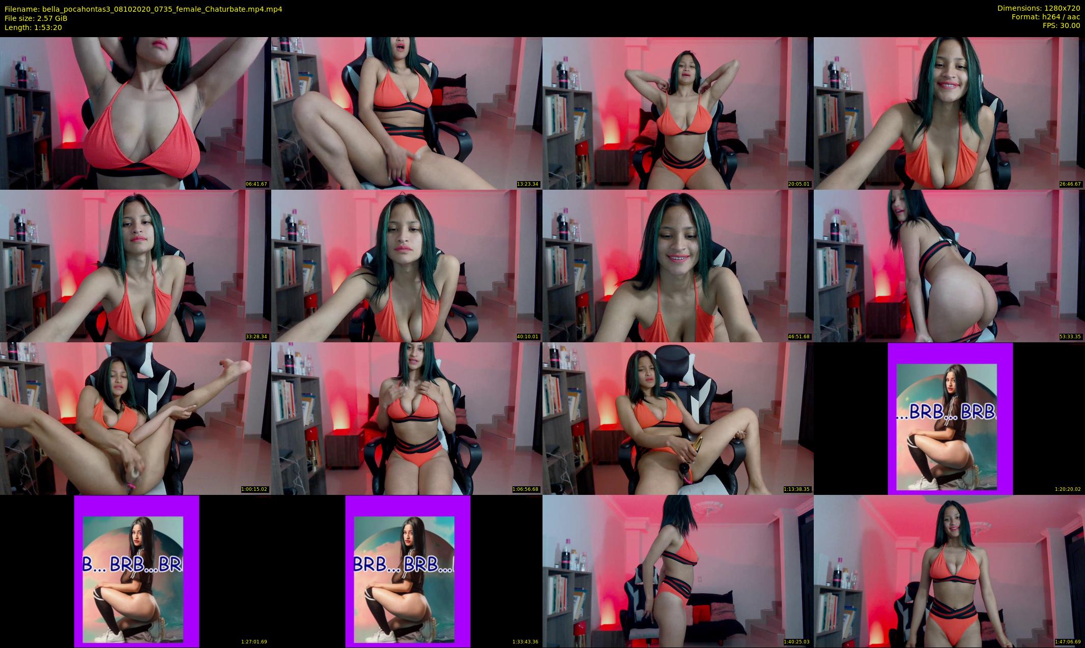 bella_pocahontas3 — 114 minute Chaturbate female cam show recording, 720p, Oct 8, 2020