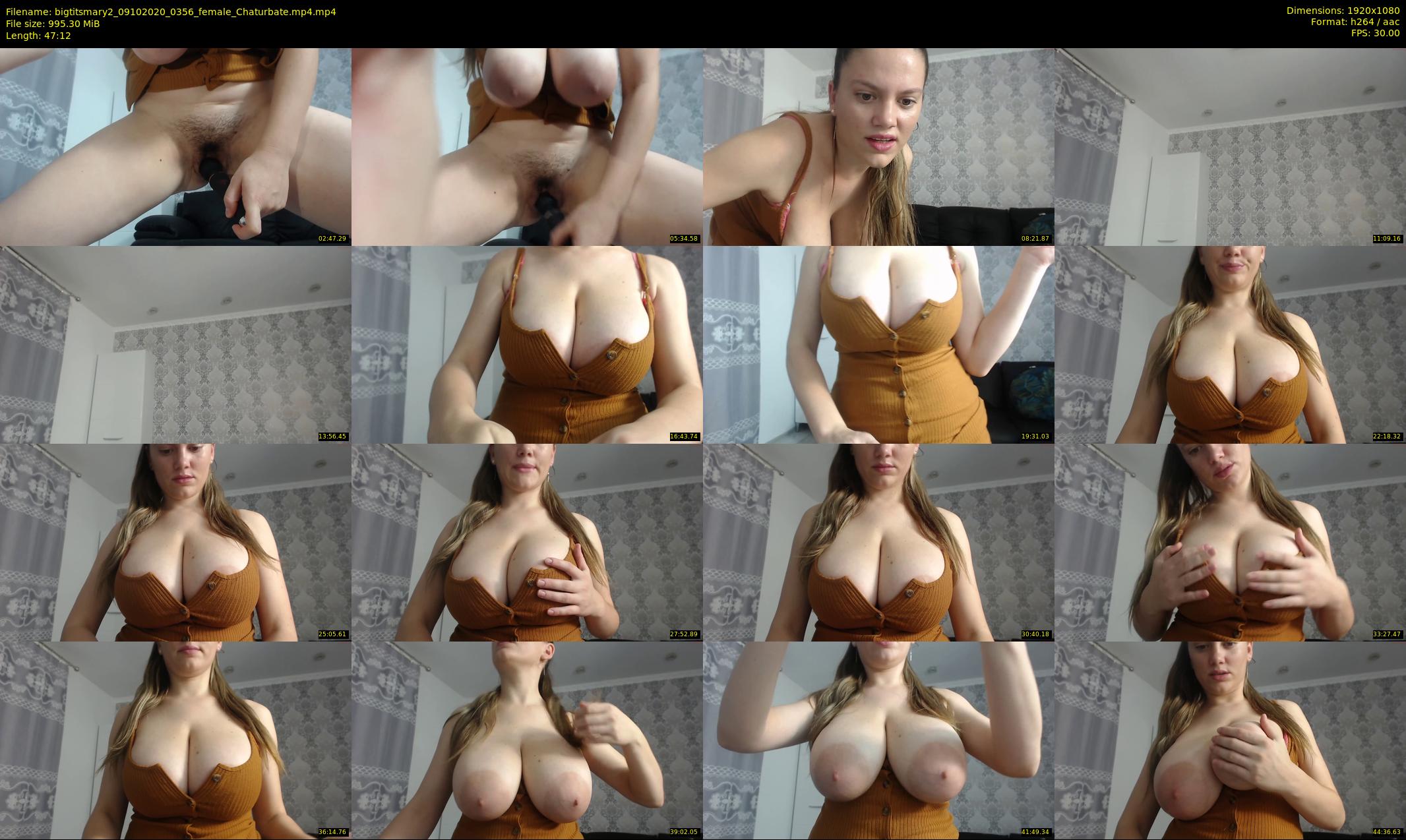 bigtitsmary2 — 48 minute Chaturbate female cam show recording, 1080p, Oct 9, 2020