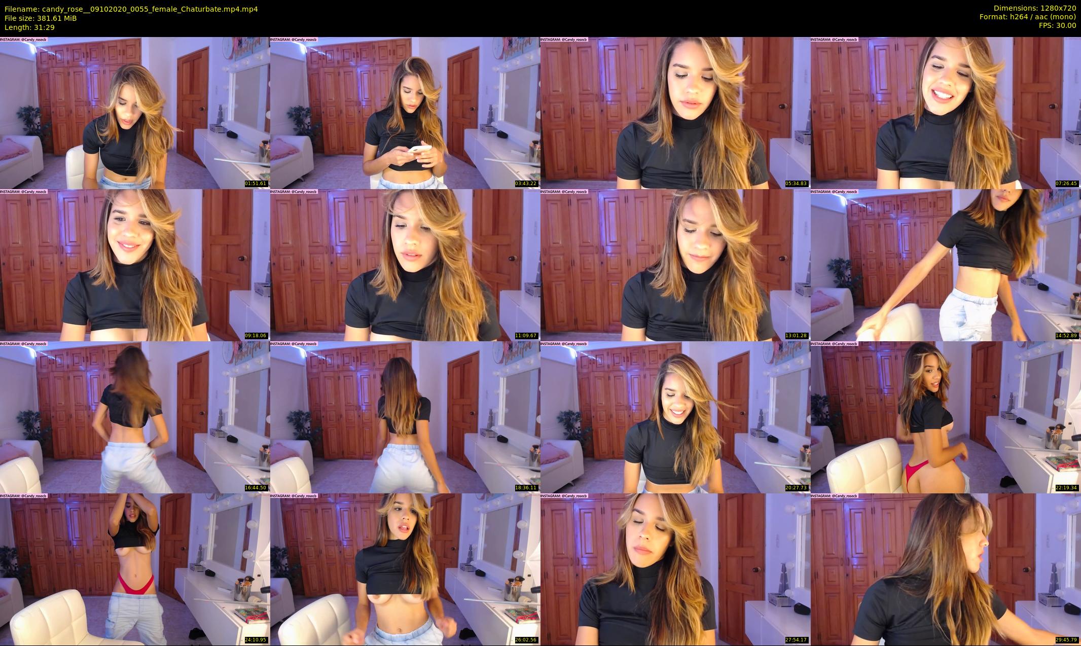 candy_rose_ — 32 minute Chaturbate female cam show recording, 720p, Oct 9, 2020