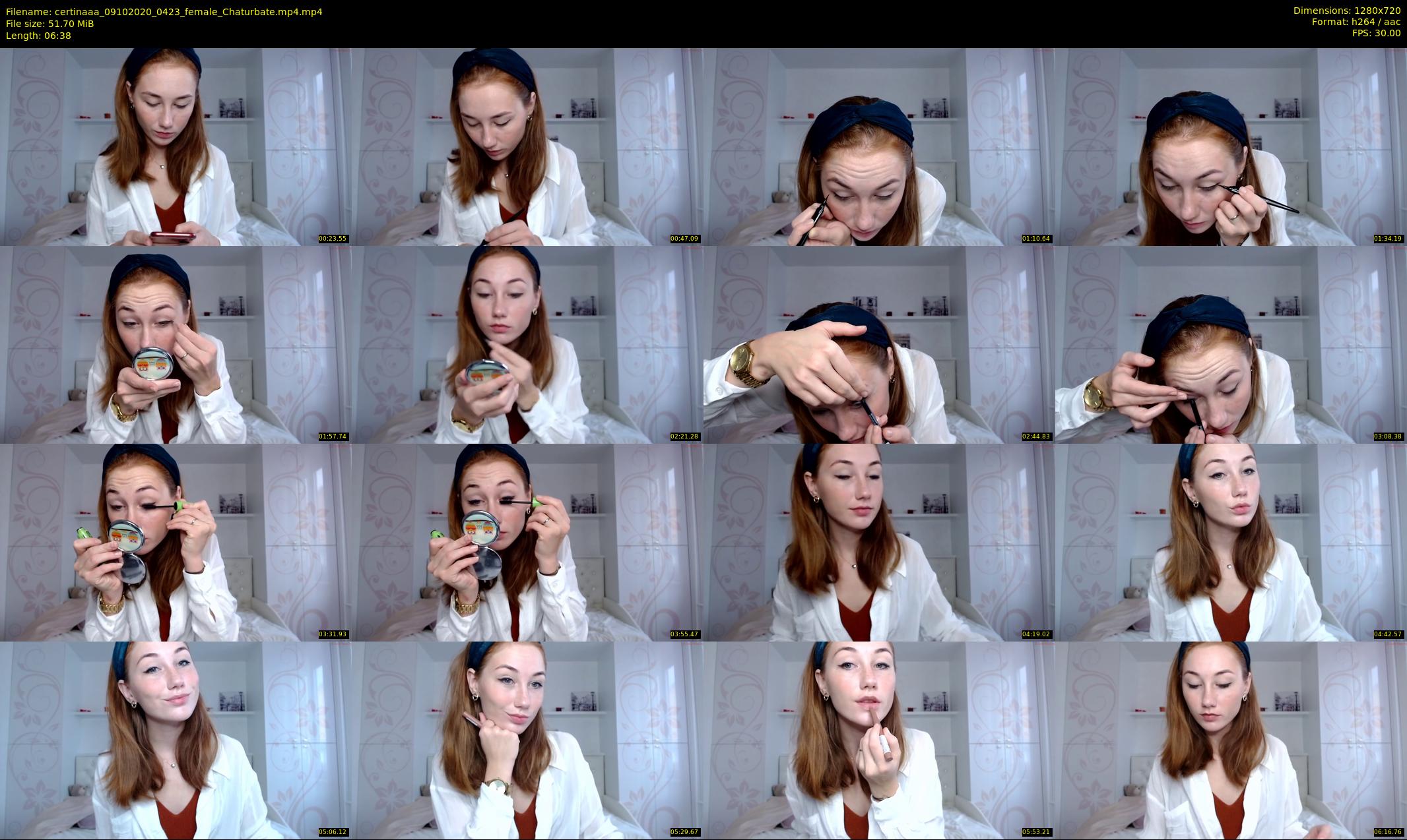 certinaaa — 7 minute Chaturbate female cam show recording, 720p, Oct 9, 2020
