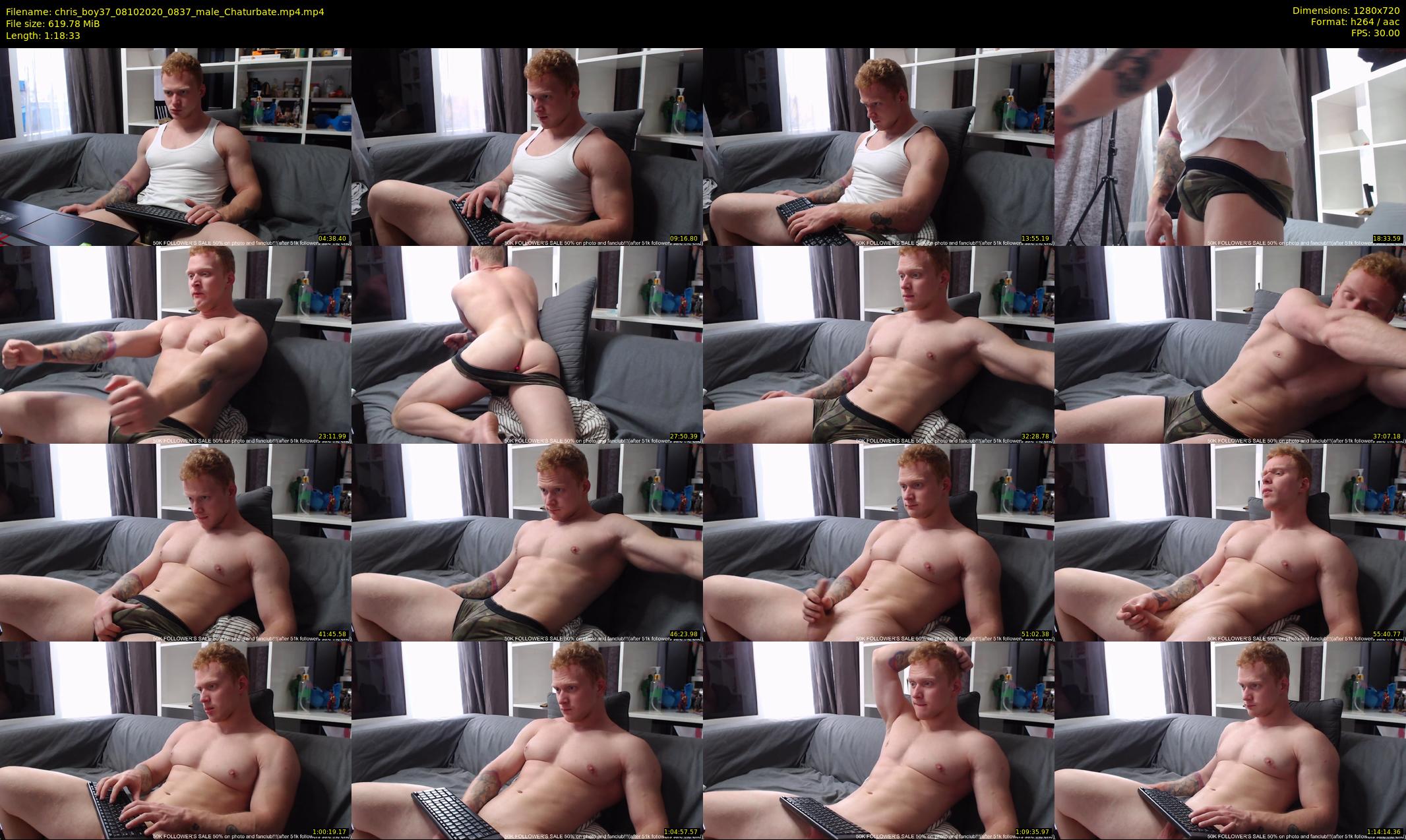 chris_boy37 — 79 minute Chaturbate male cam show recording, 720p, Oct 8, 2020