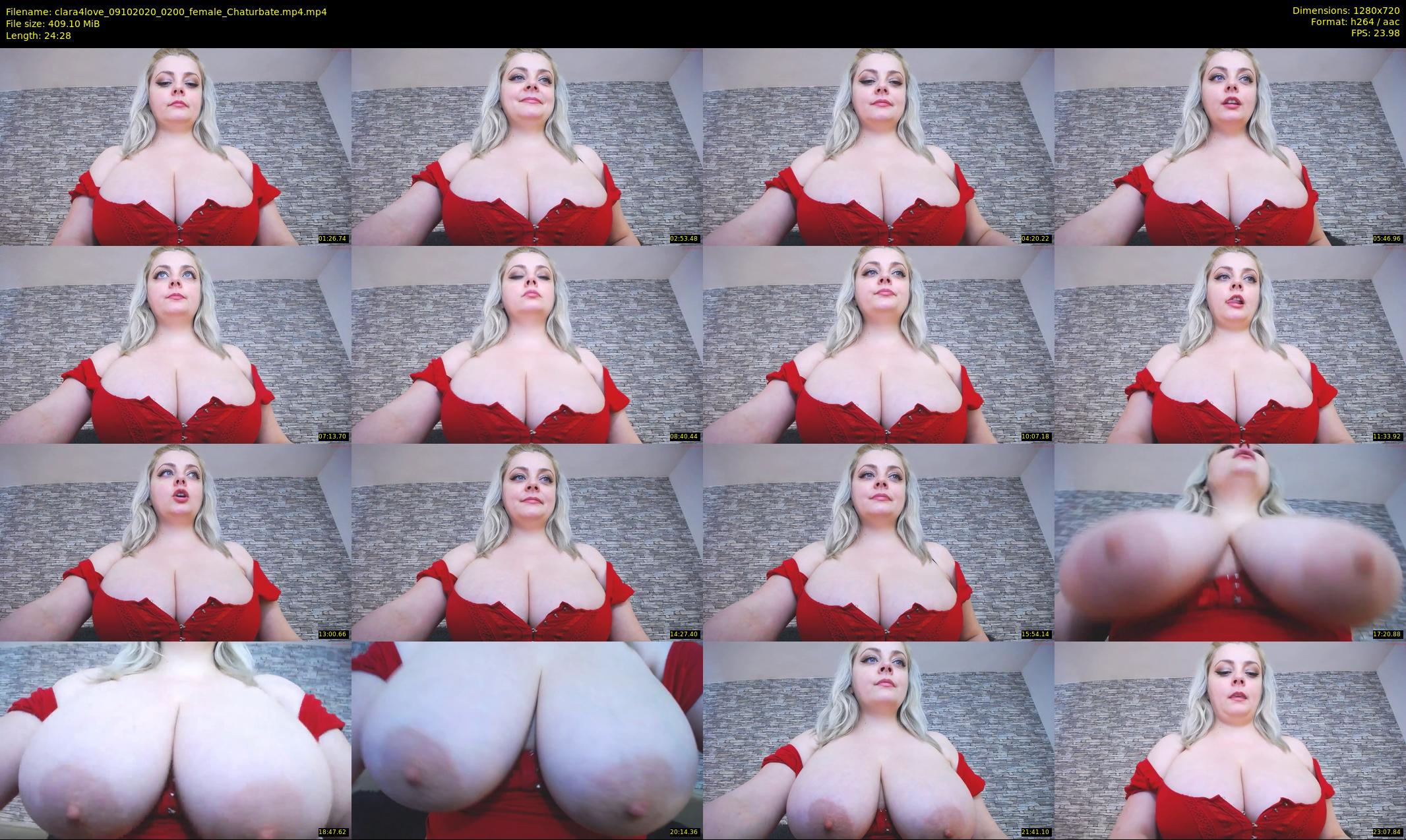 clara4love — 25 minute Chaturbate female cam show recording, 720p, Oct 9, 2020