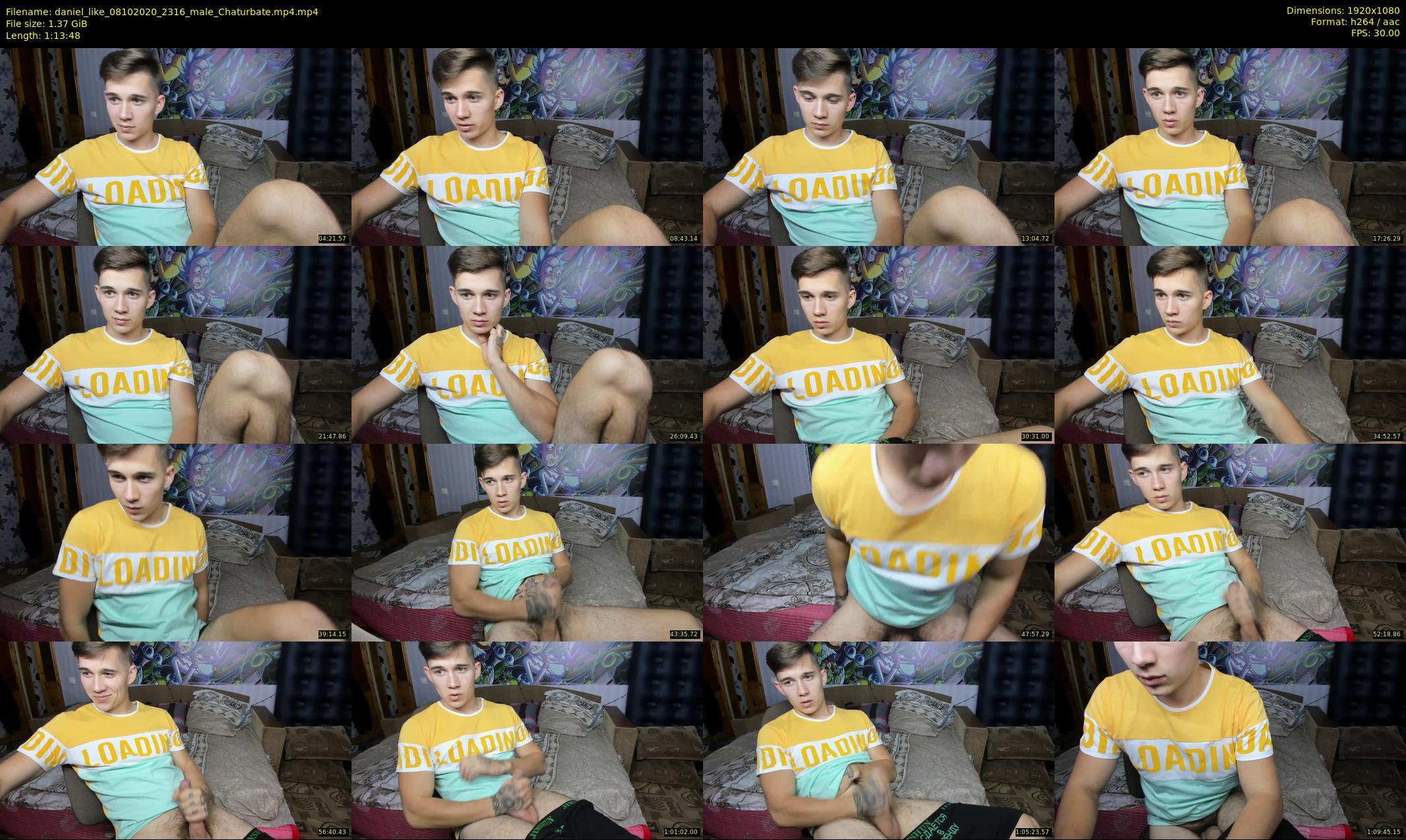 daniel_like — 74 minute Chaturbate male cam show recording, 1080p, Oct 8, 2020