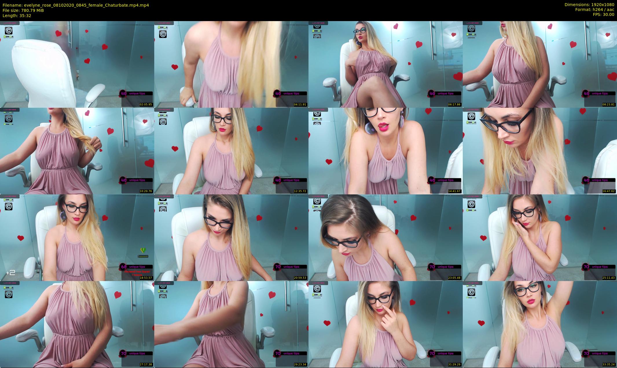 evelyne_rose — 36 minute Chaturbate female cam show recording, 1080p, Oct 8, 2020
