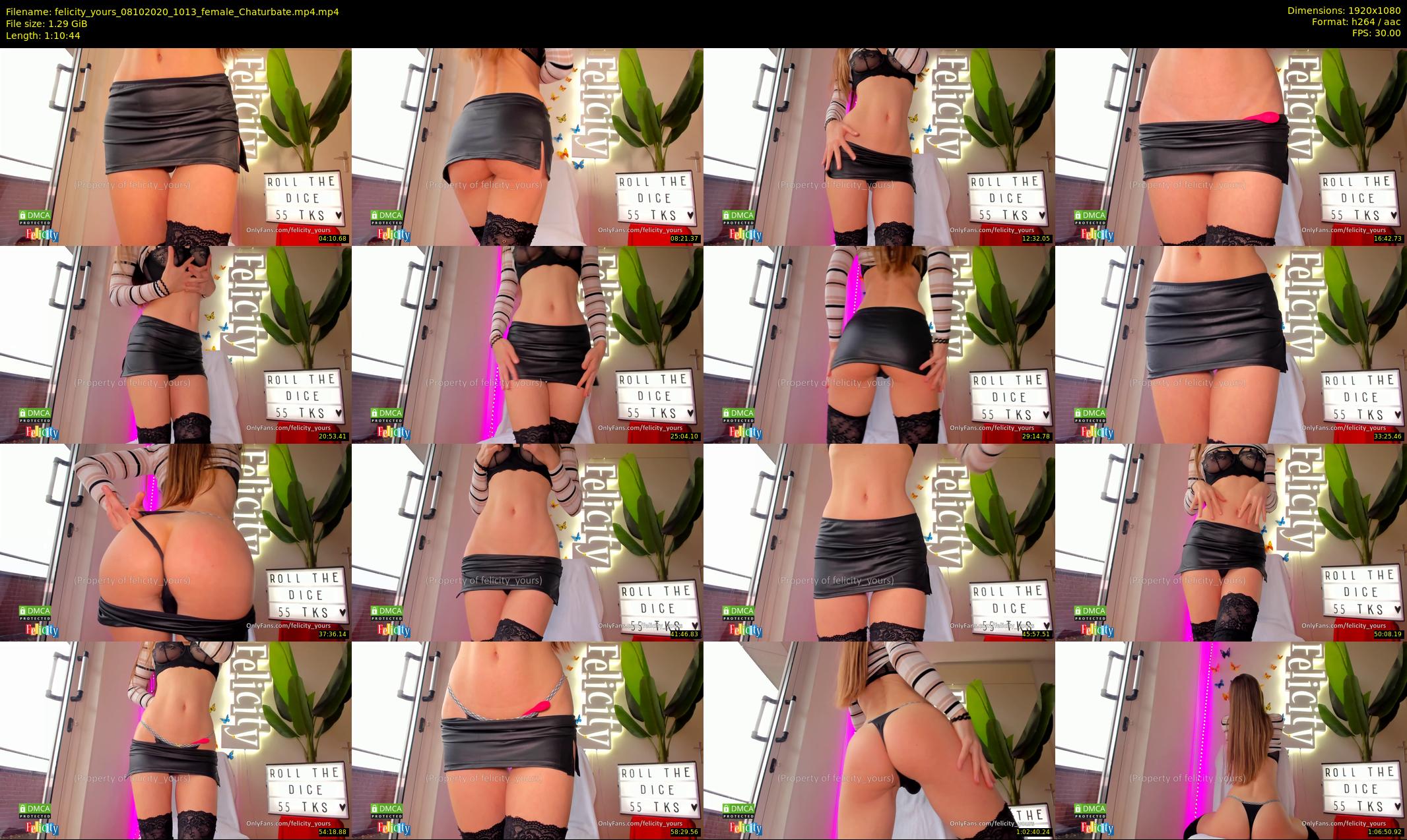 felicity_yours — 71 minute Chaturbate female cam show recording, 1080p, Oct 8, 2020