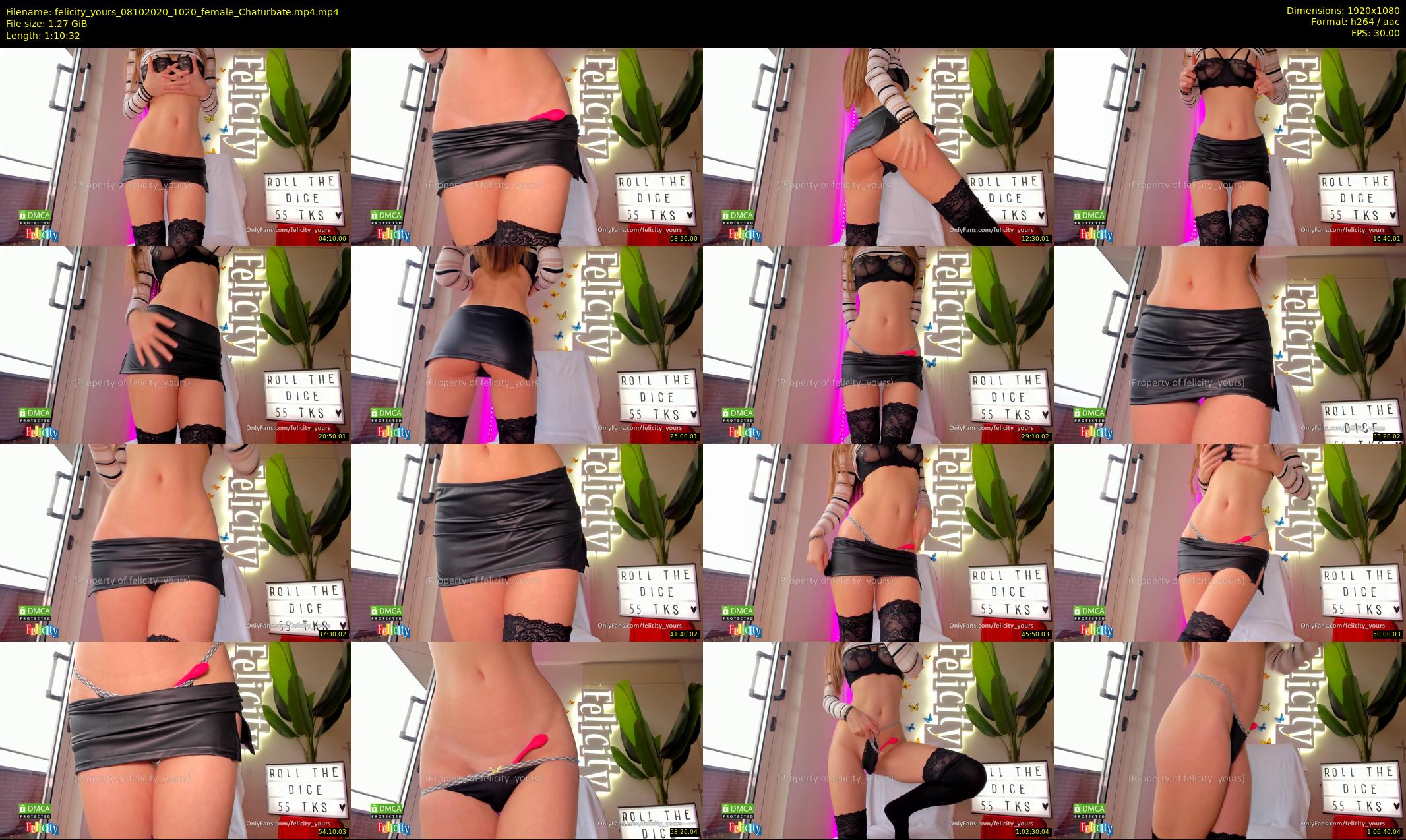 felicity_yours — 71 minute Chaturbate female cam show recording, 1080p, Oct 8, 2020