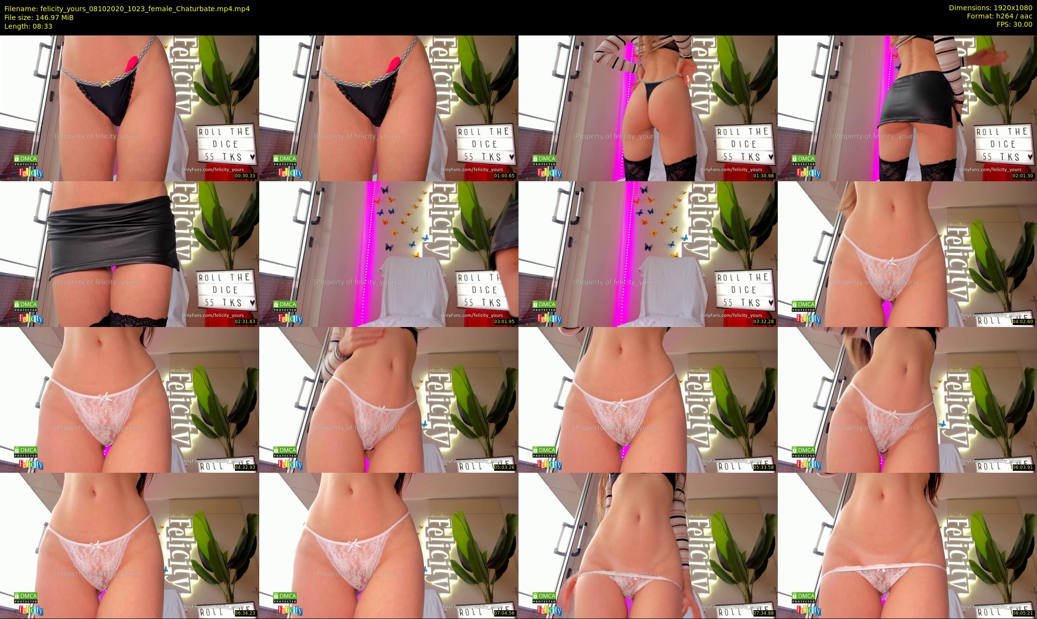 felicity_yours — 9 minute Chaturbate female cam show recording, 1080p, Oct 8, 2020