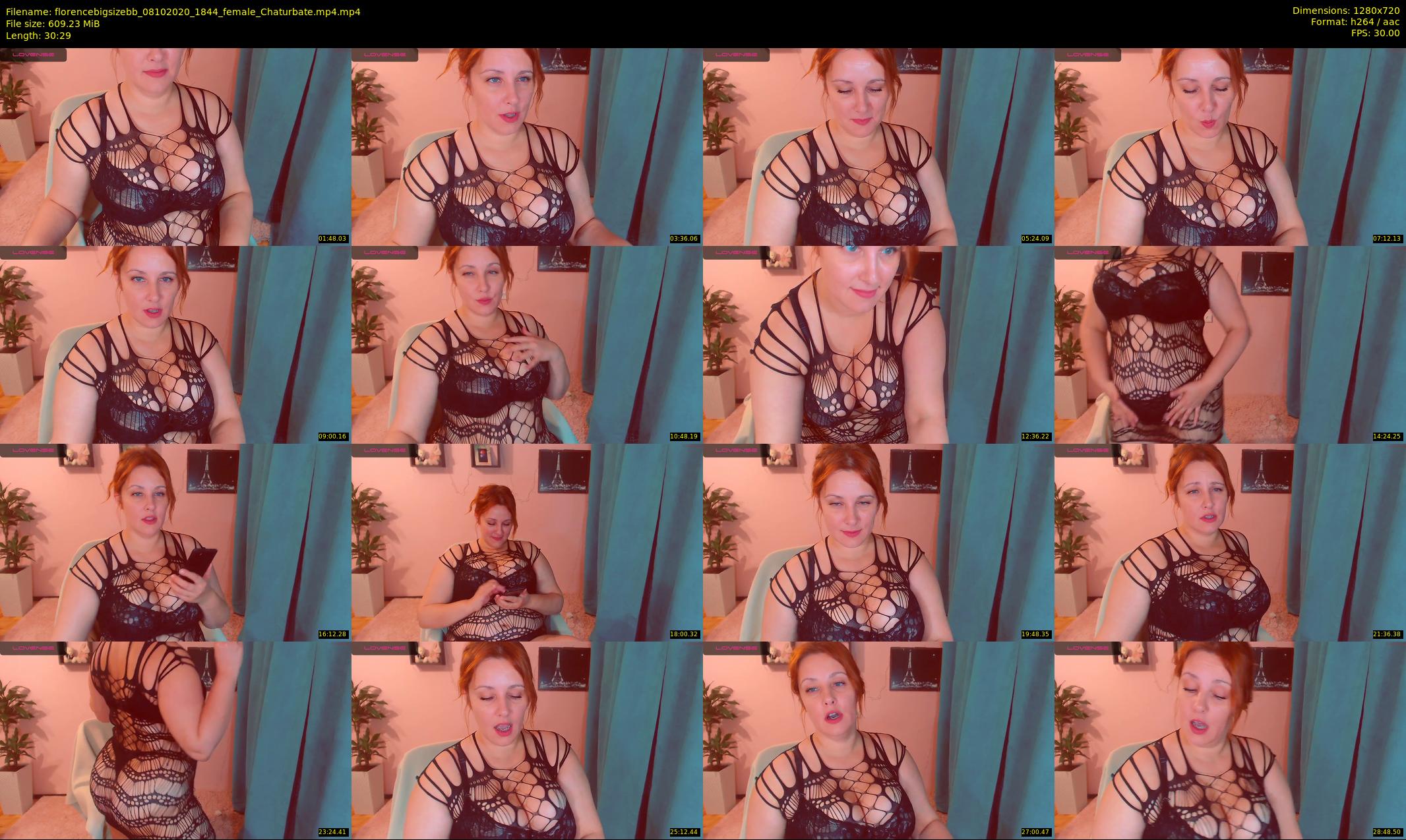 florencebigsizebb — 31 minute Chaturbate female cam show recording, 720p, Oct 8, 2020