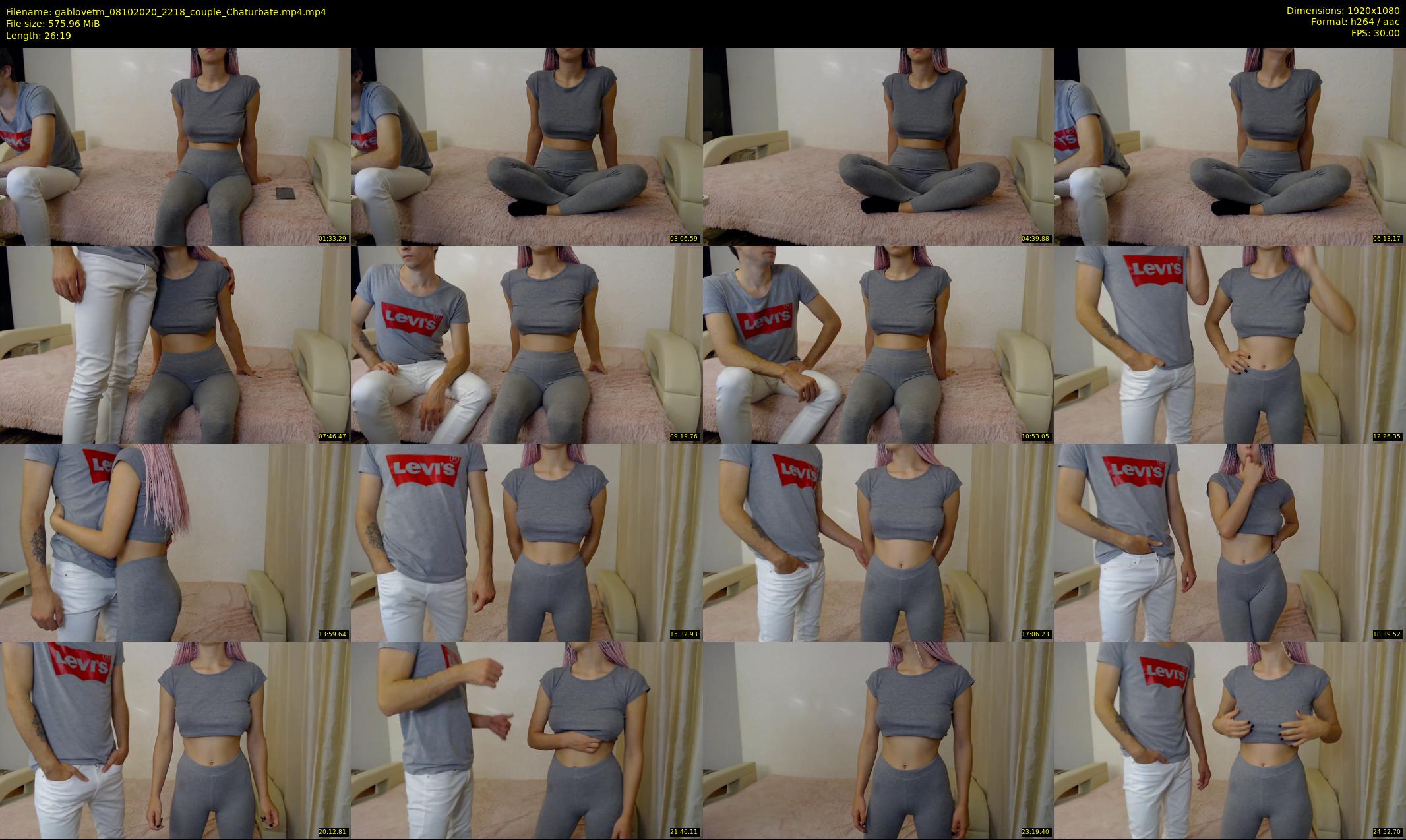gablovetm — 27 minute Chaturbate couple cam show recording, 1080p, Oct 8, 2020