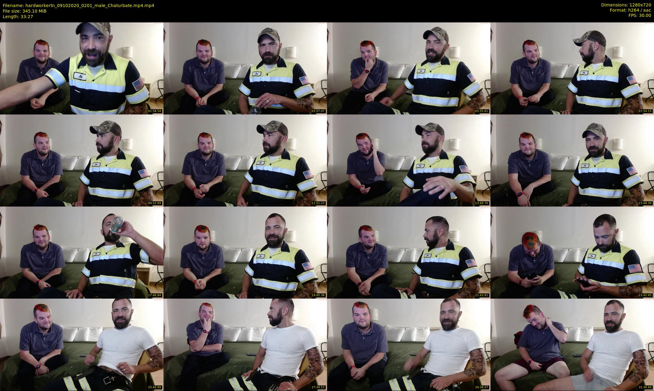 hardworkertn — 34 minute Chaturbate male cam show recording, 720p, Oct 9, 2020