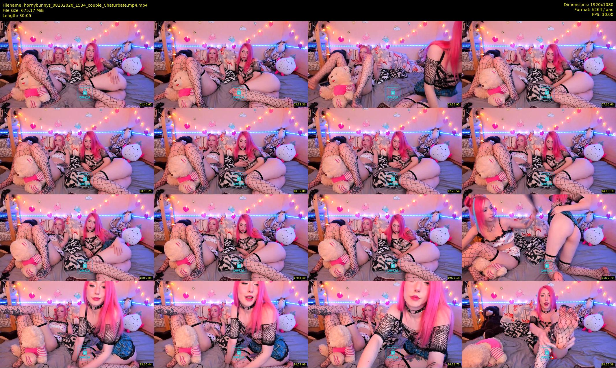 hornybunnys — 31 minute Chaturbate couple cam show recording, 1080p, Oct 8, 2020