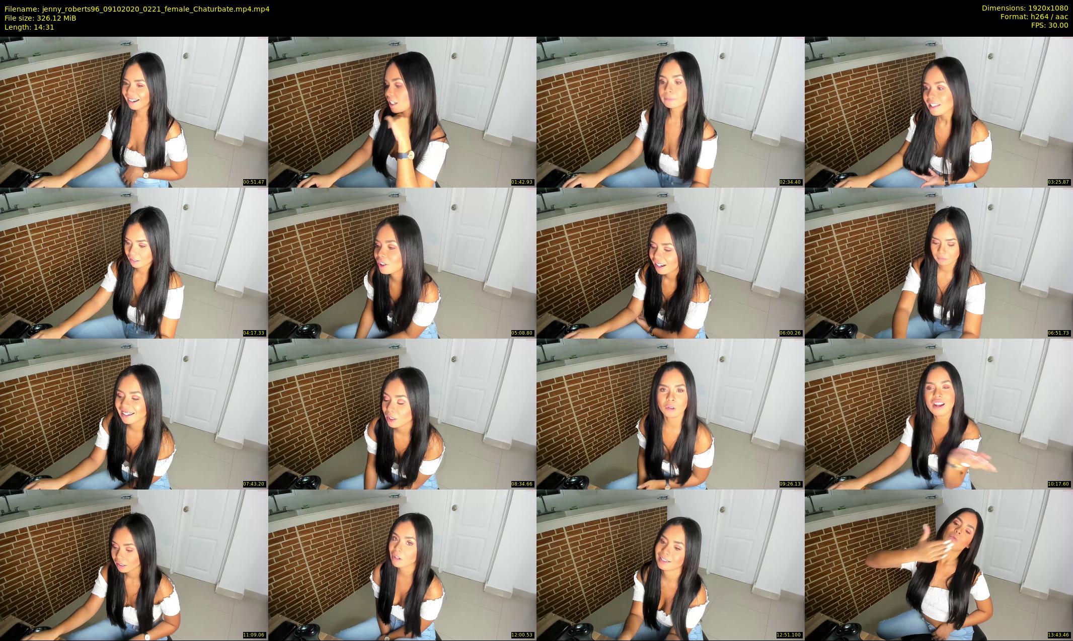 jenny_roberts96 — 15 minute Chaturbate female cam show recording, 1080p, Oct 9, 2020